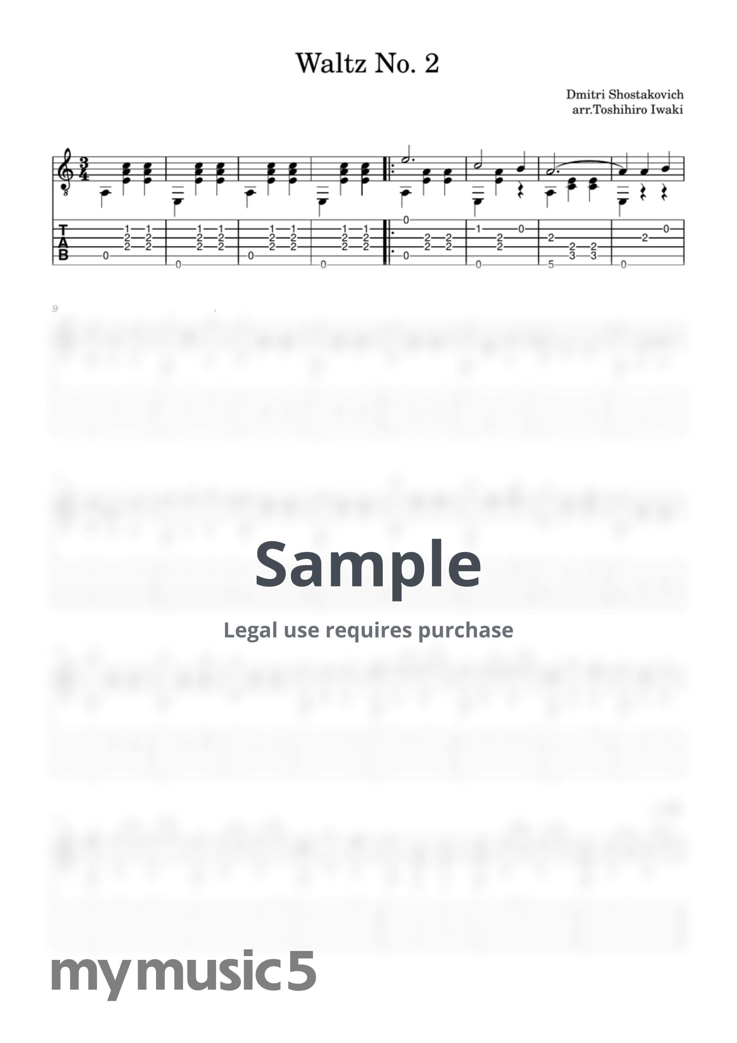 Shostakovich - Waltz No. 2 by Toshihiro Iwaki