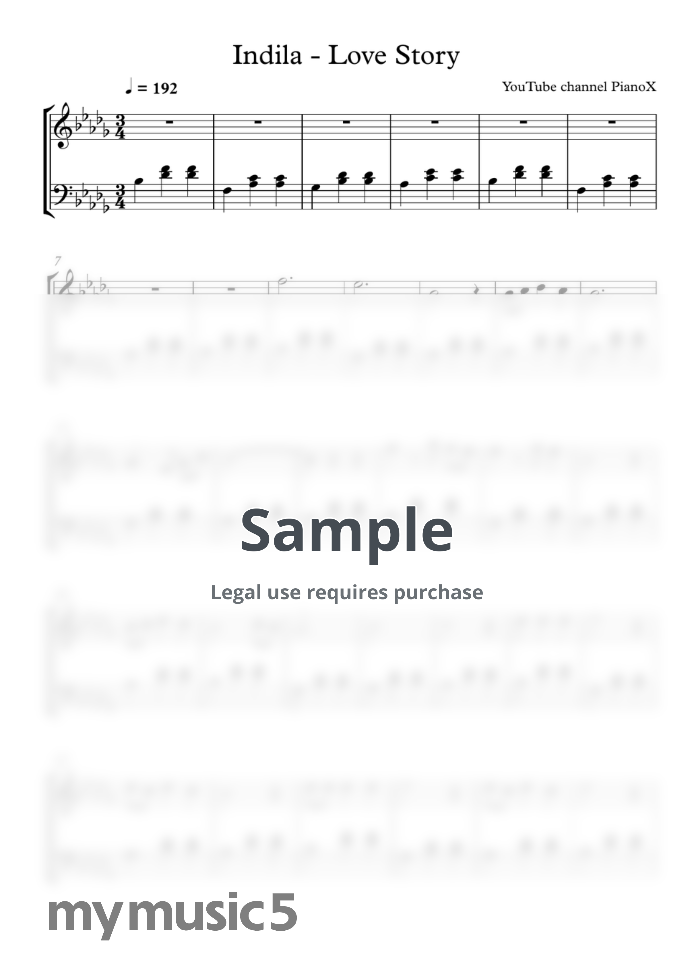 Indila - Love Story by PianoX