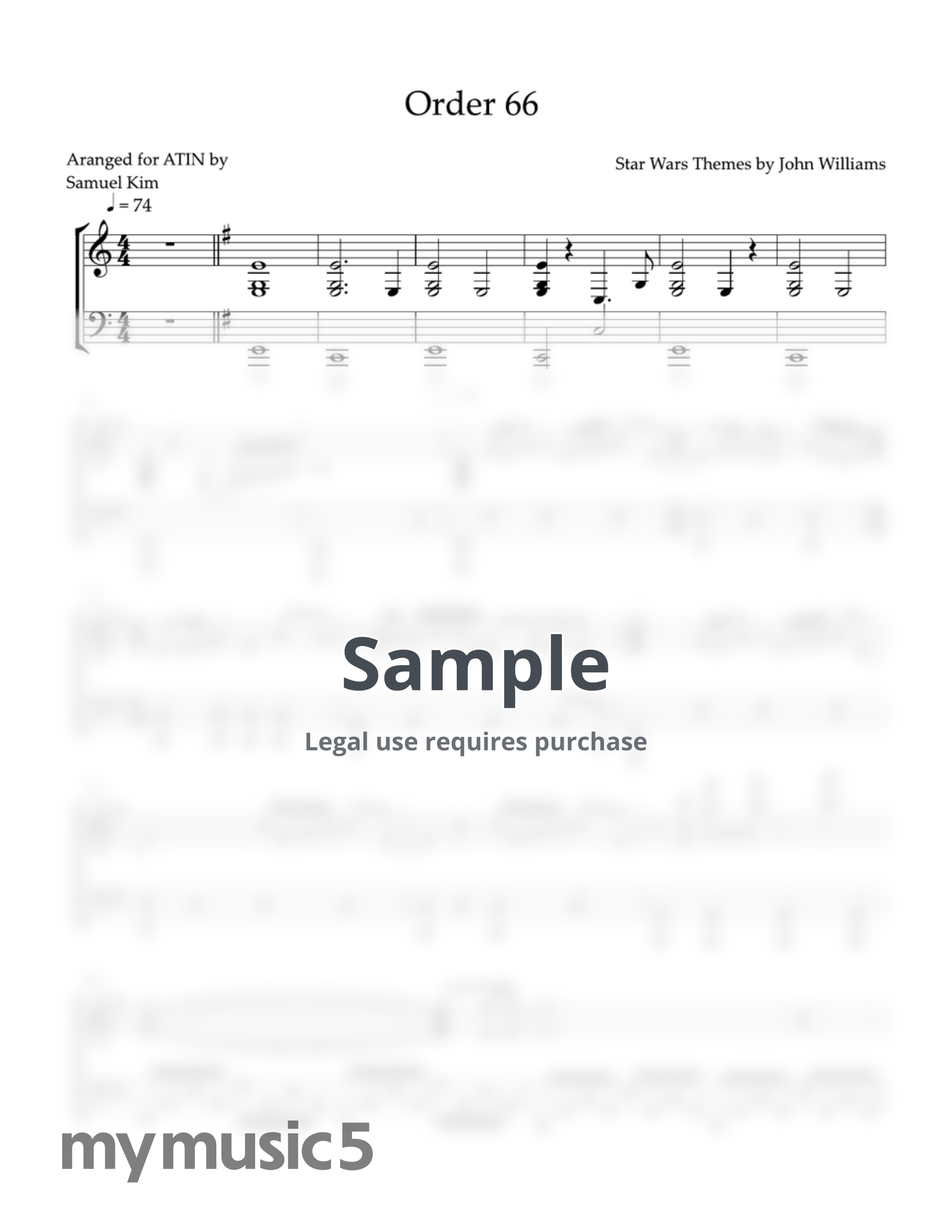 John Williams - Order 66 by AtinPiano