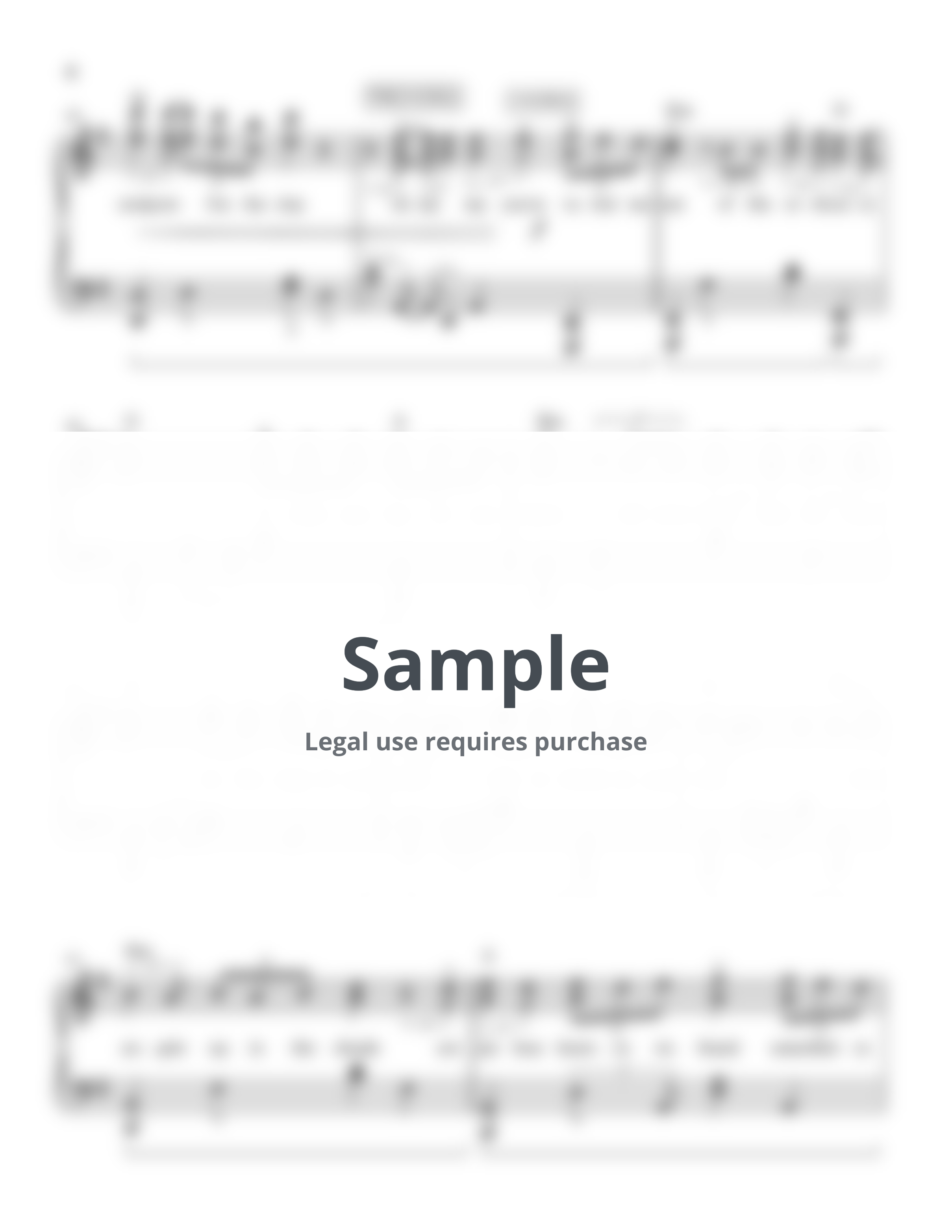 Alex Warren - Ordinary (Wedding version) (piano sheet music) by Mel's Music Corner