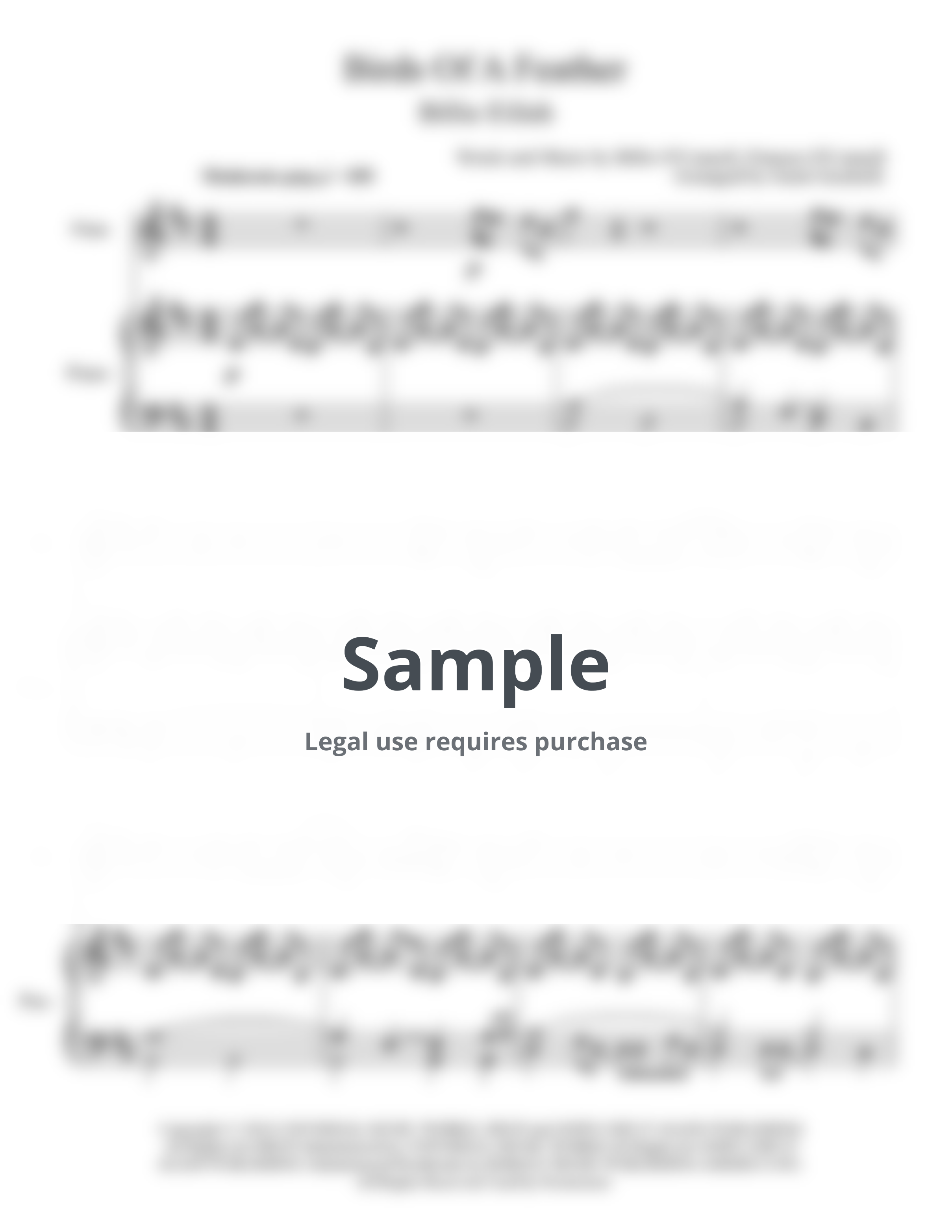 Billie Eilish - Birds Of A Feather (Flute Solo with Piano Accompaniment) by Genti Guxholli