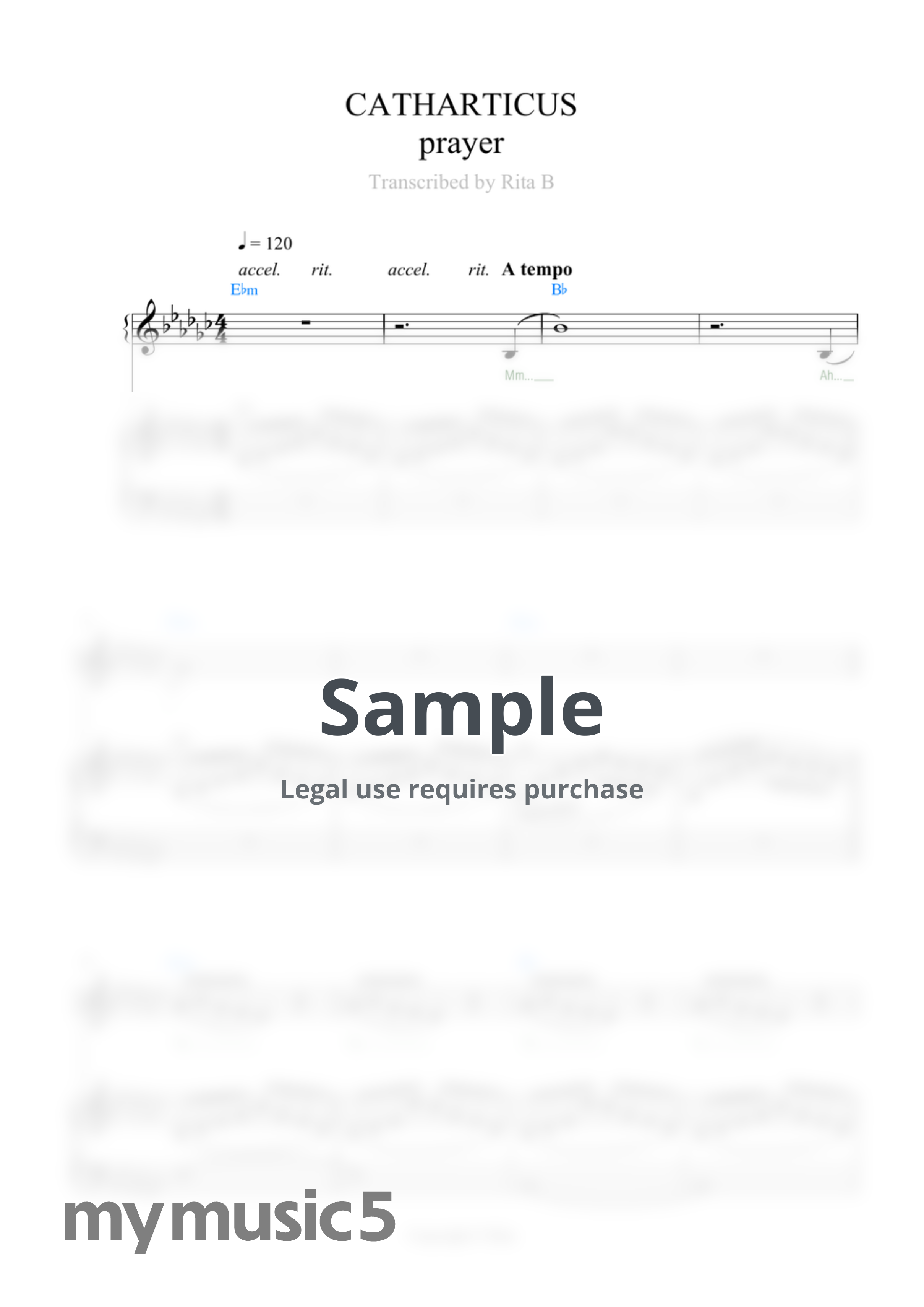 Jerry Heil - CATHARTICUS (ноти) by Rita B