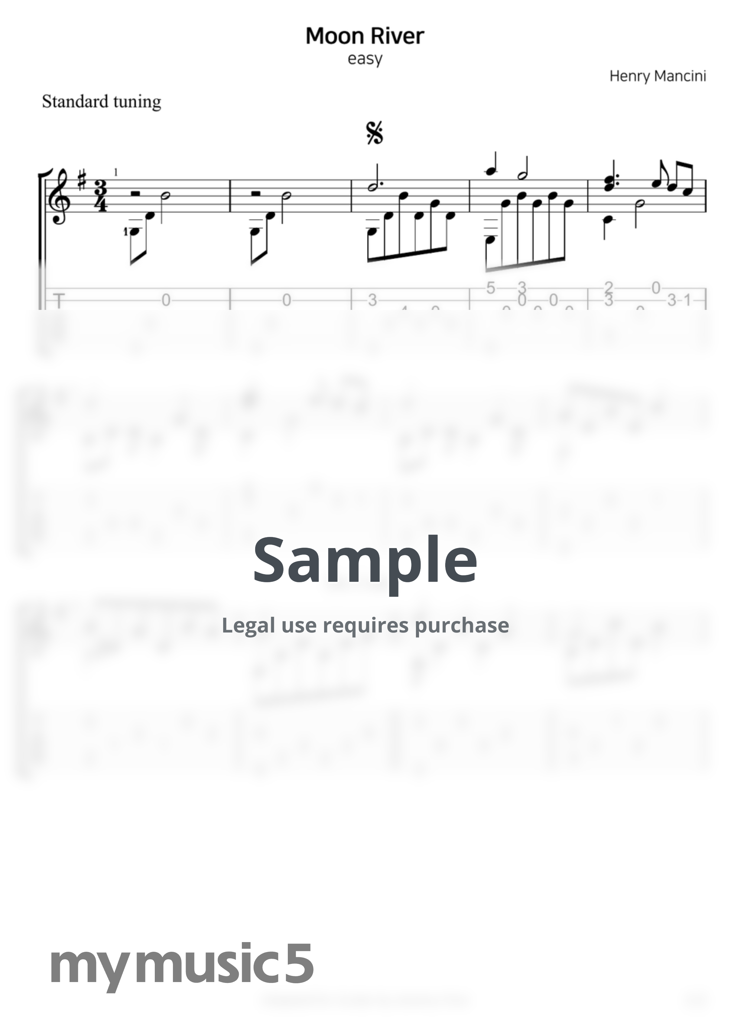 Henry Mancini - Moon River (클래식기타 연주곡) by Jeremy Choi