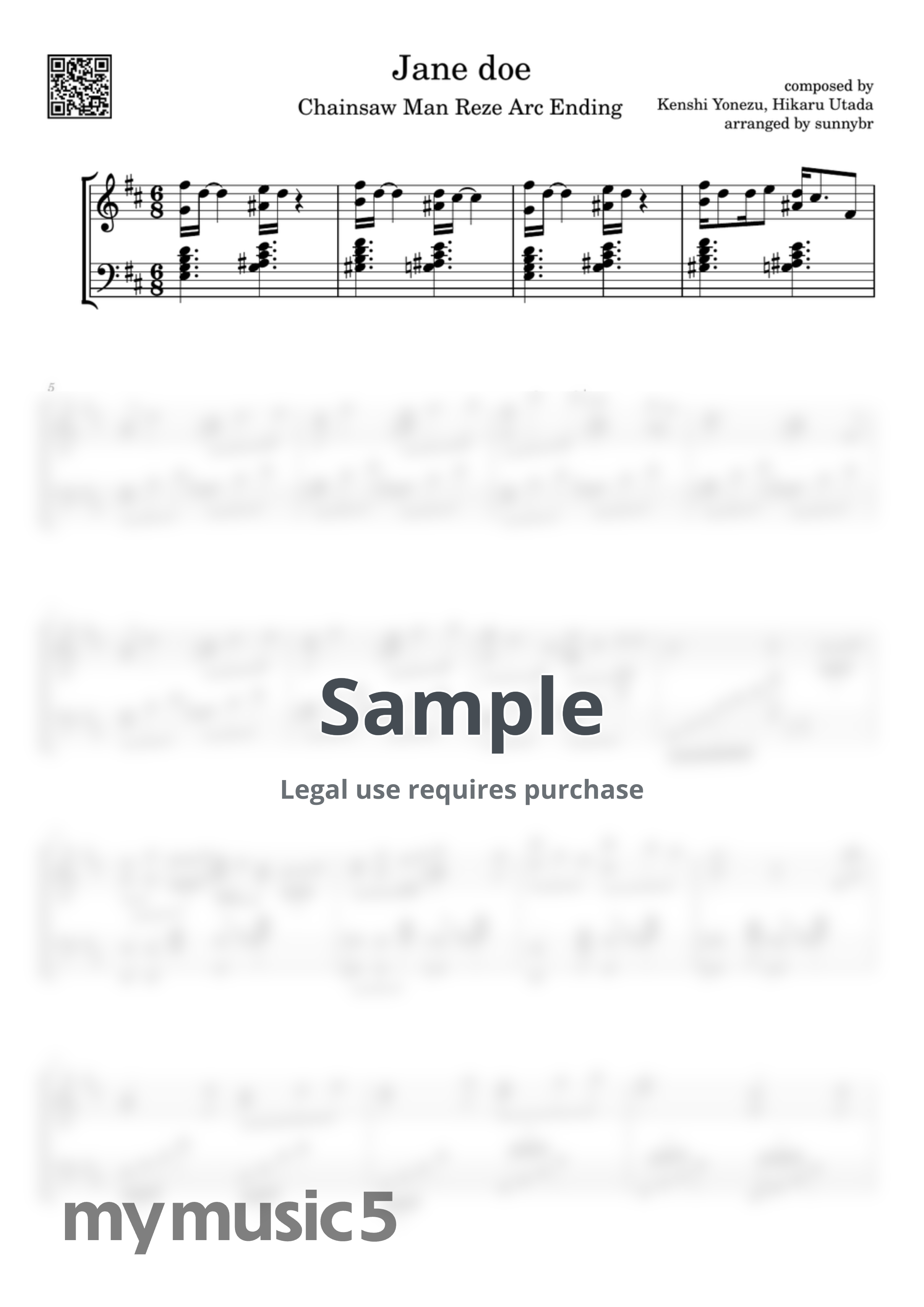 Jane doe (Chainsaw Man Reze Arc Ending)