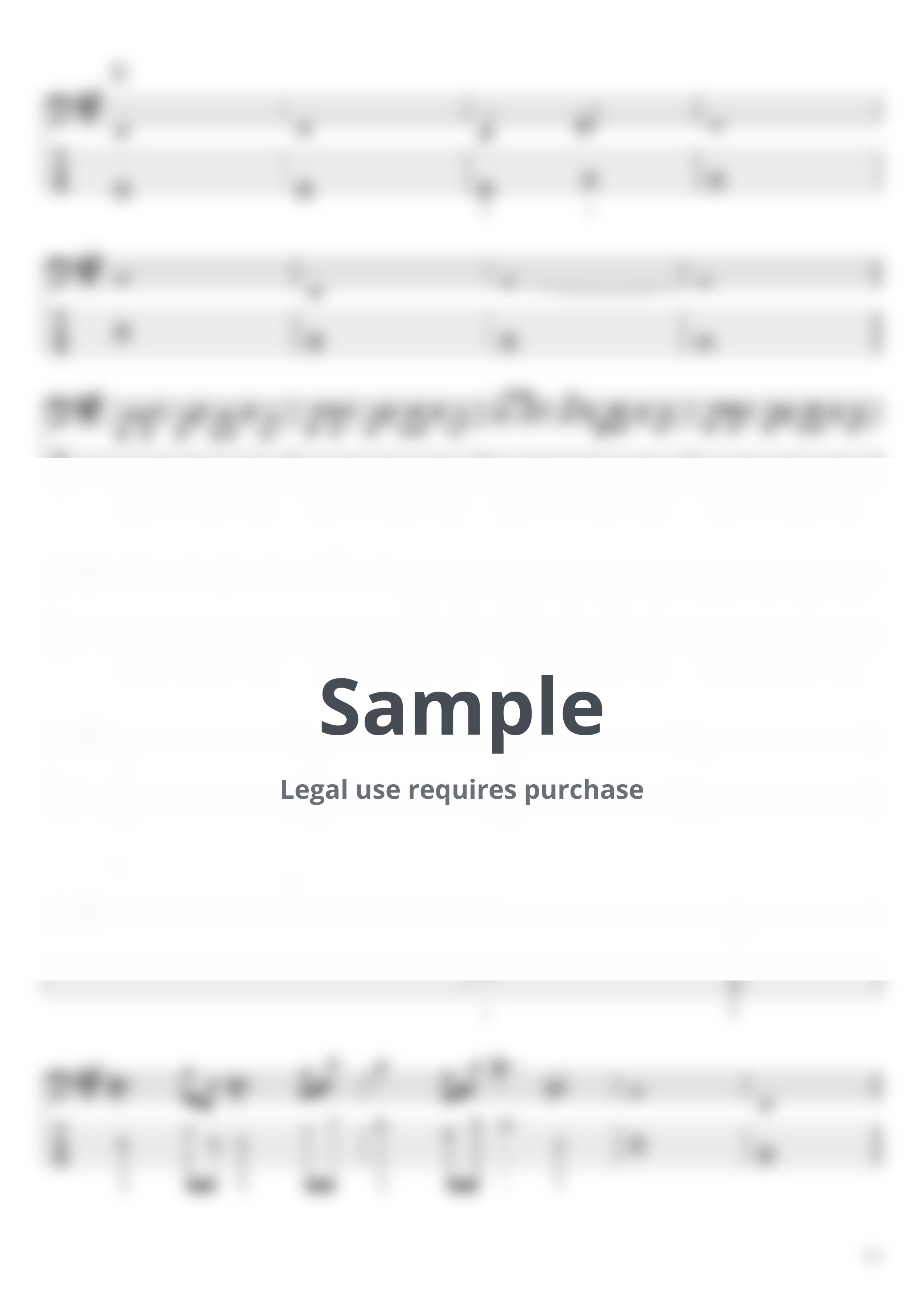 Official髭男dism - I LOVE... (BassTAB 5strings) by swbass