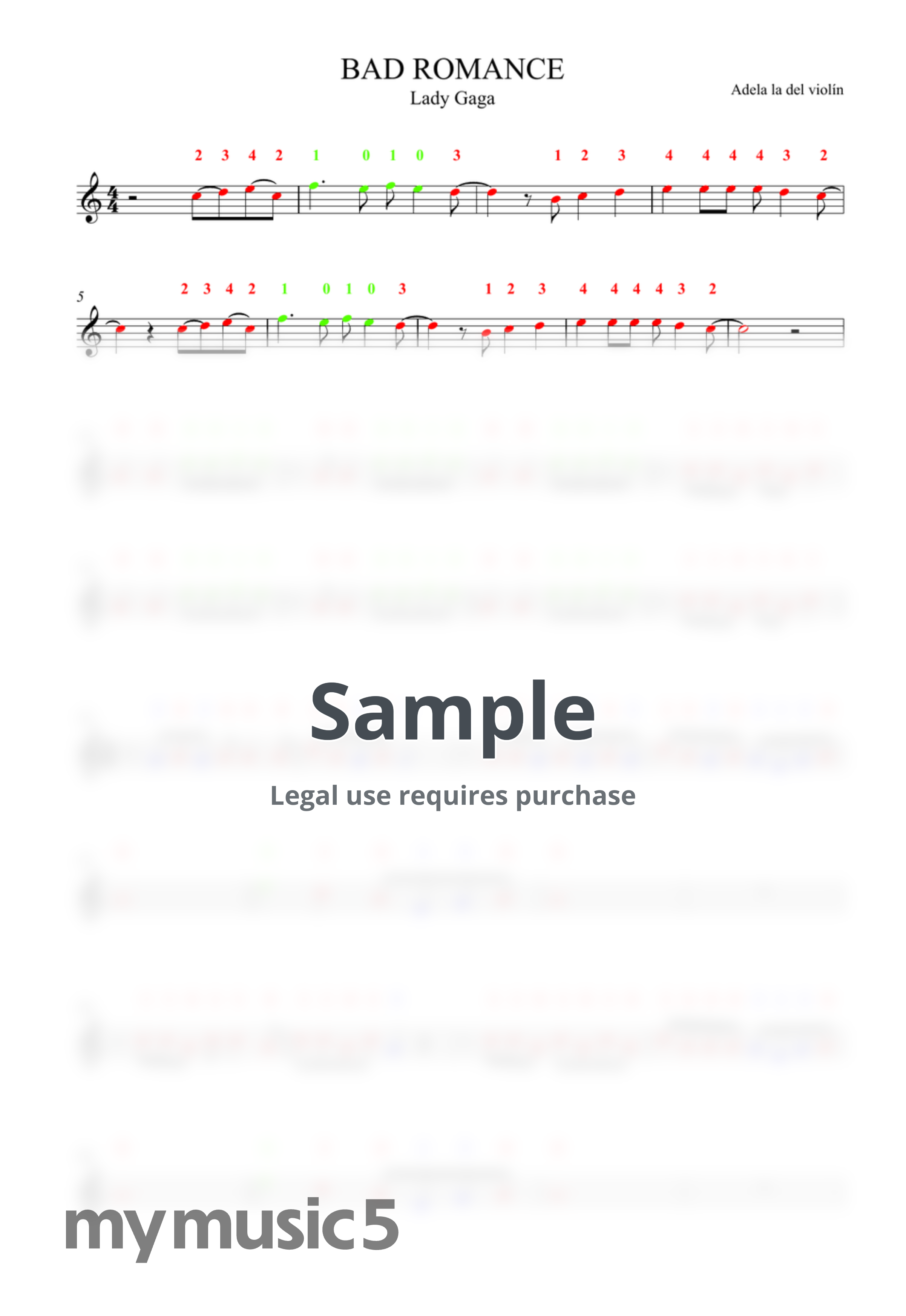 Lady Gaga - BAD ROMANCE by Adela la del violín