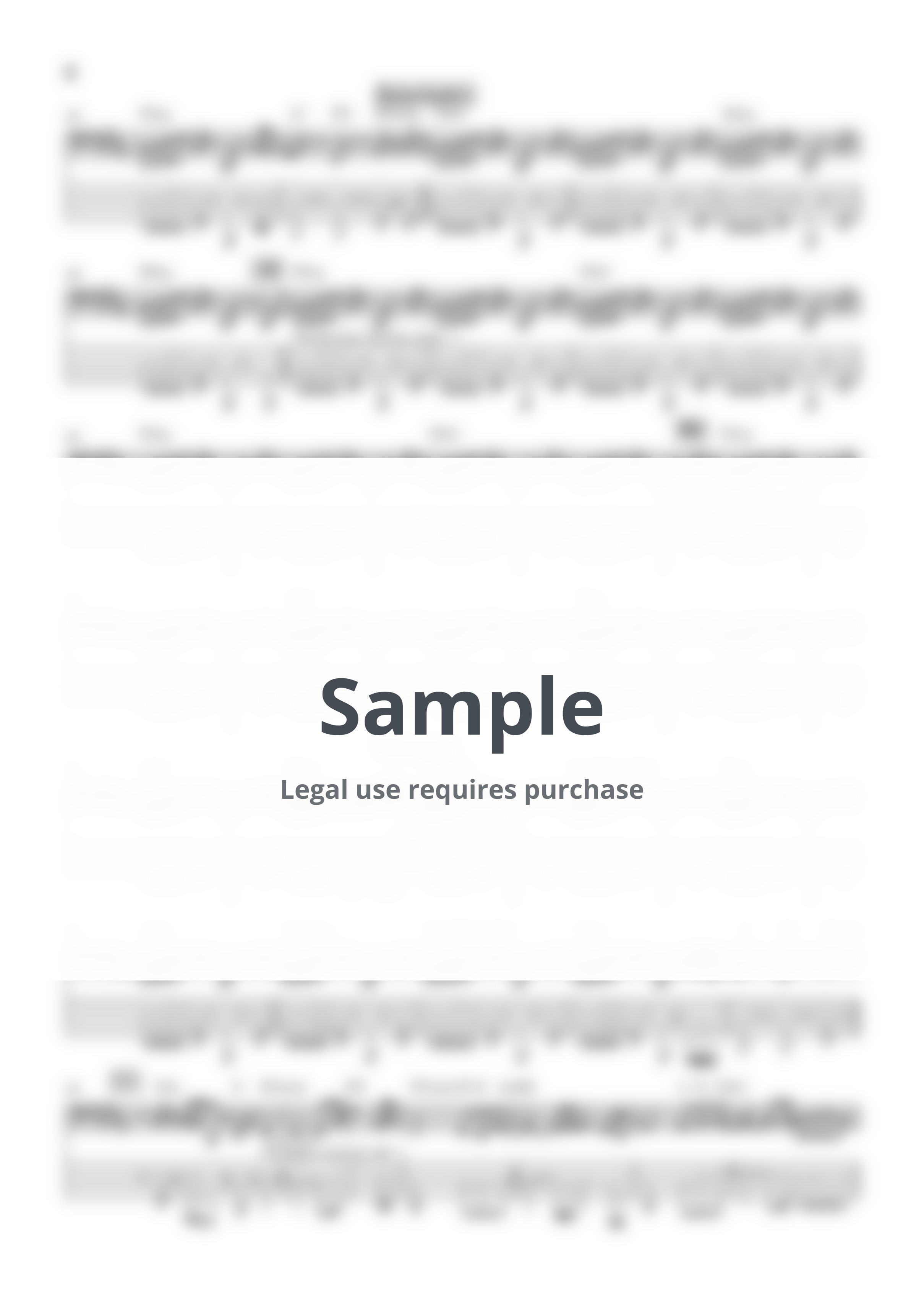 Michael Jackson - Thriller(5sts.Ver.) by TARUO's_Bass_Score