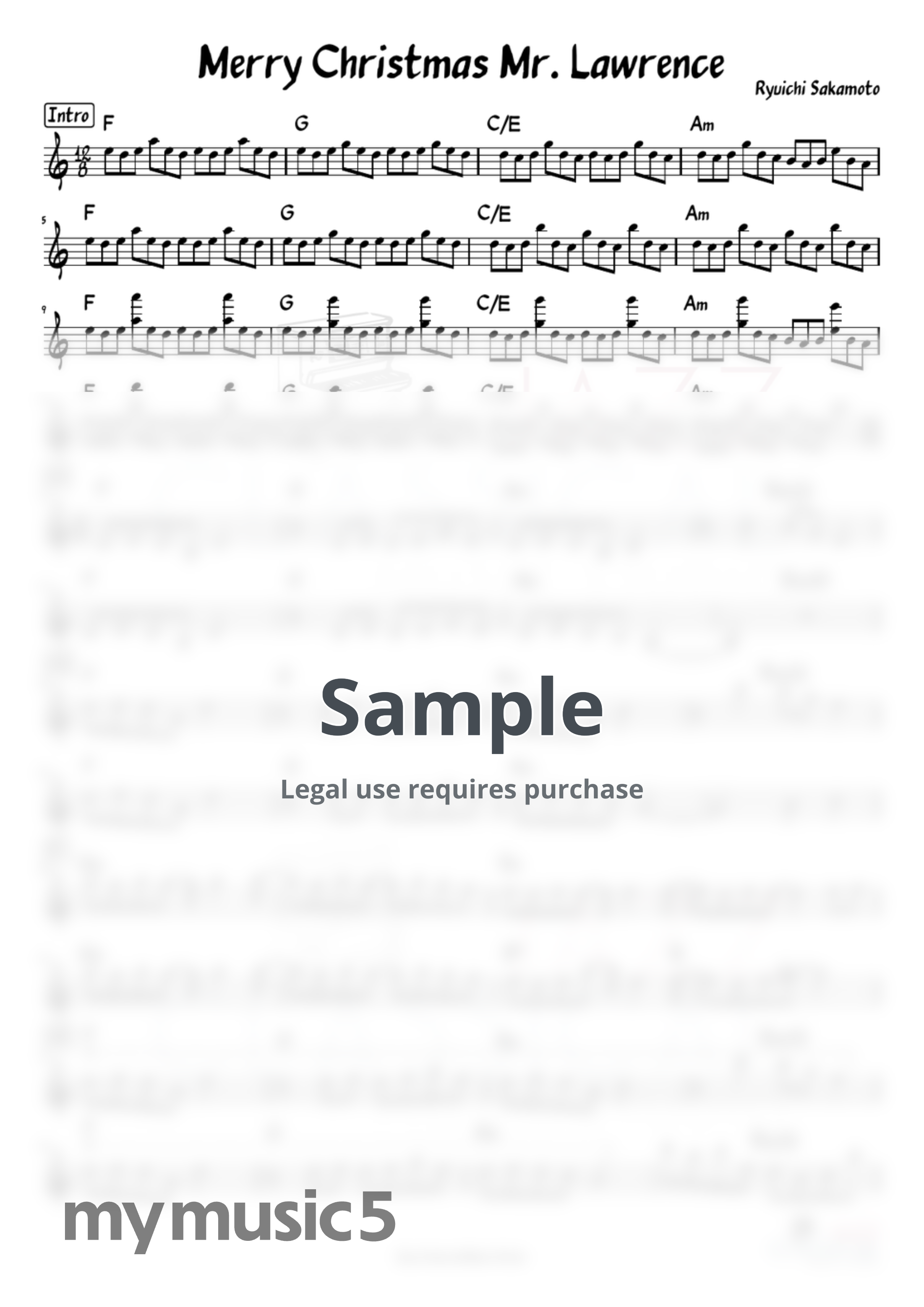 Ryuichi Sakamato - Merry Christmas Mr. Lawrence by Jazz Classical Music Studio