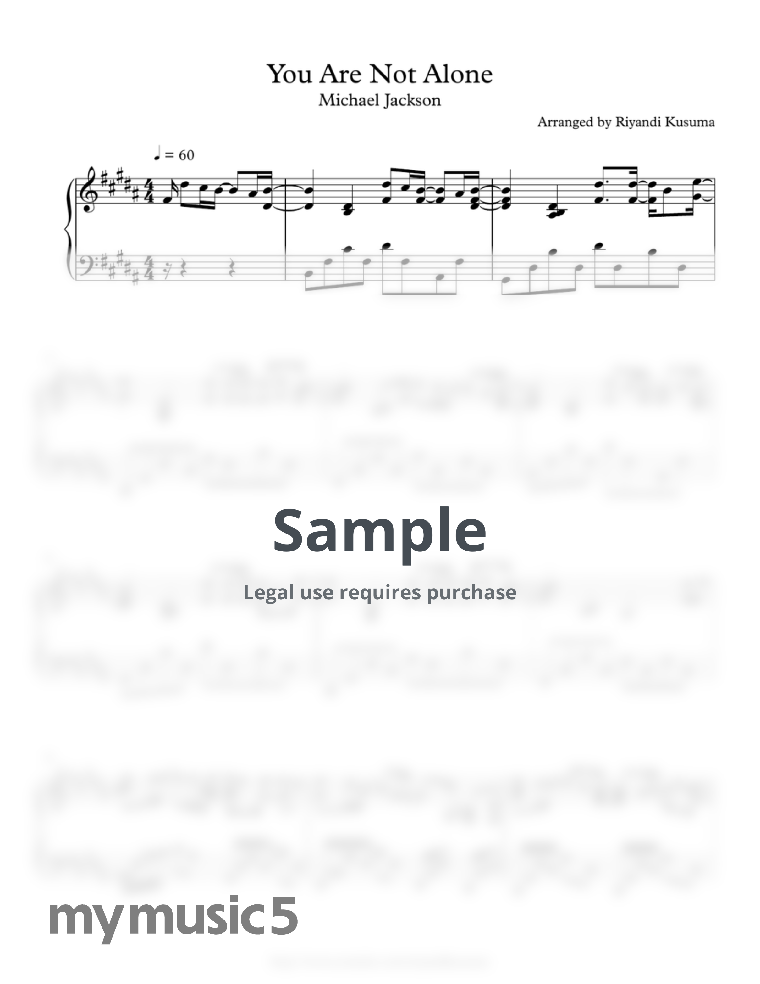 Michael Jackson - You Are Not Alone by Riyandi Kusuma