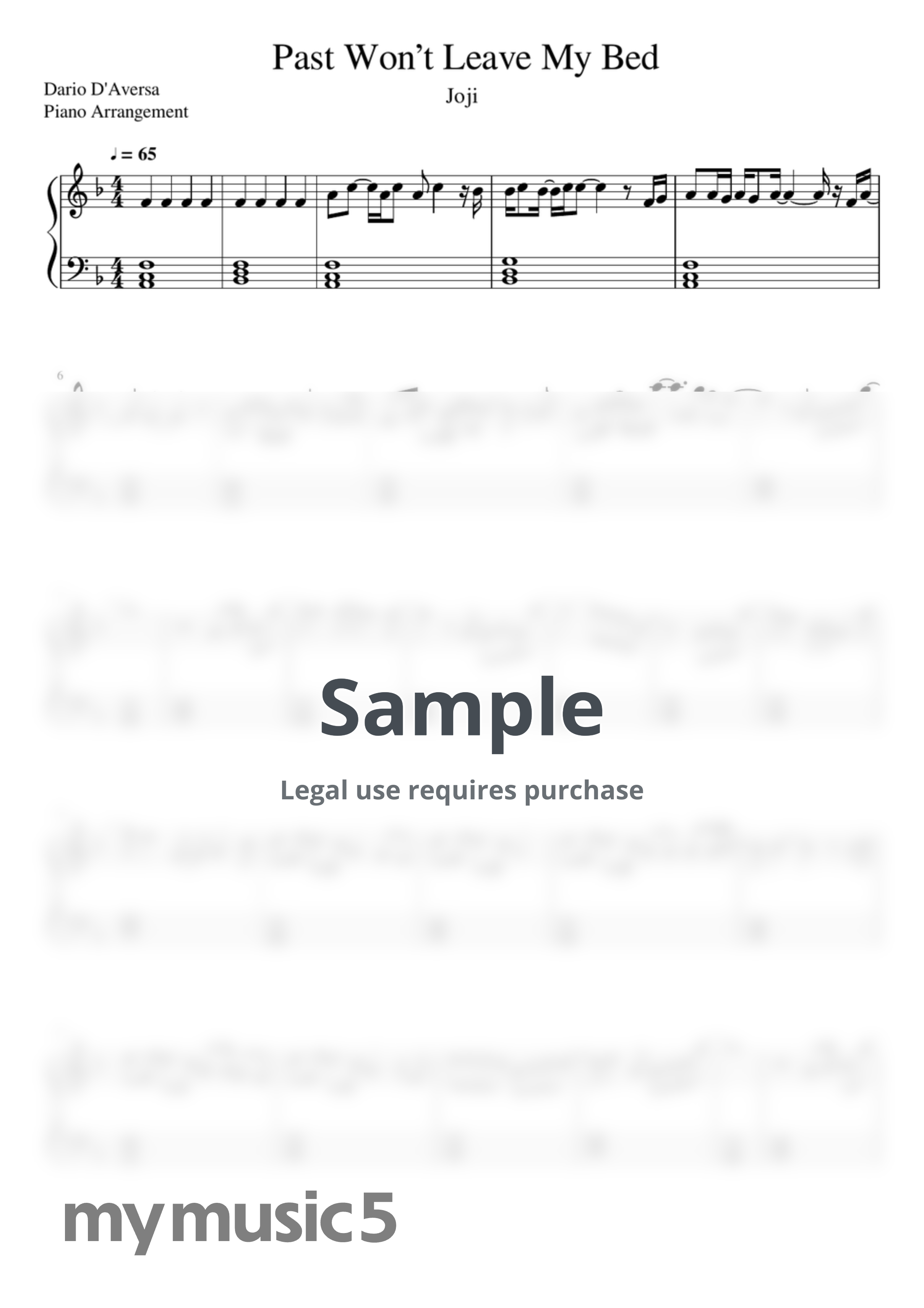 Joji - Past Won't Leave My Bed by Dario D'Aversa