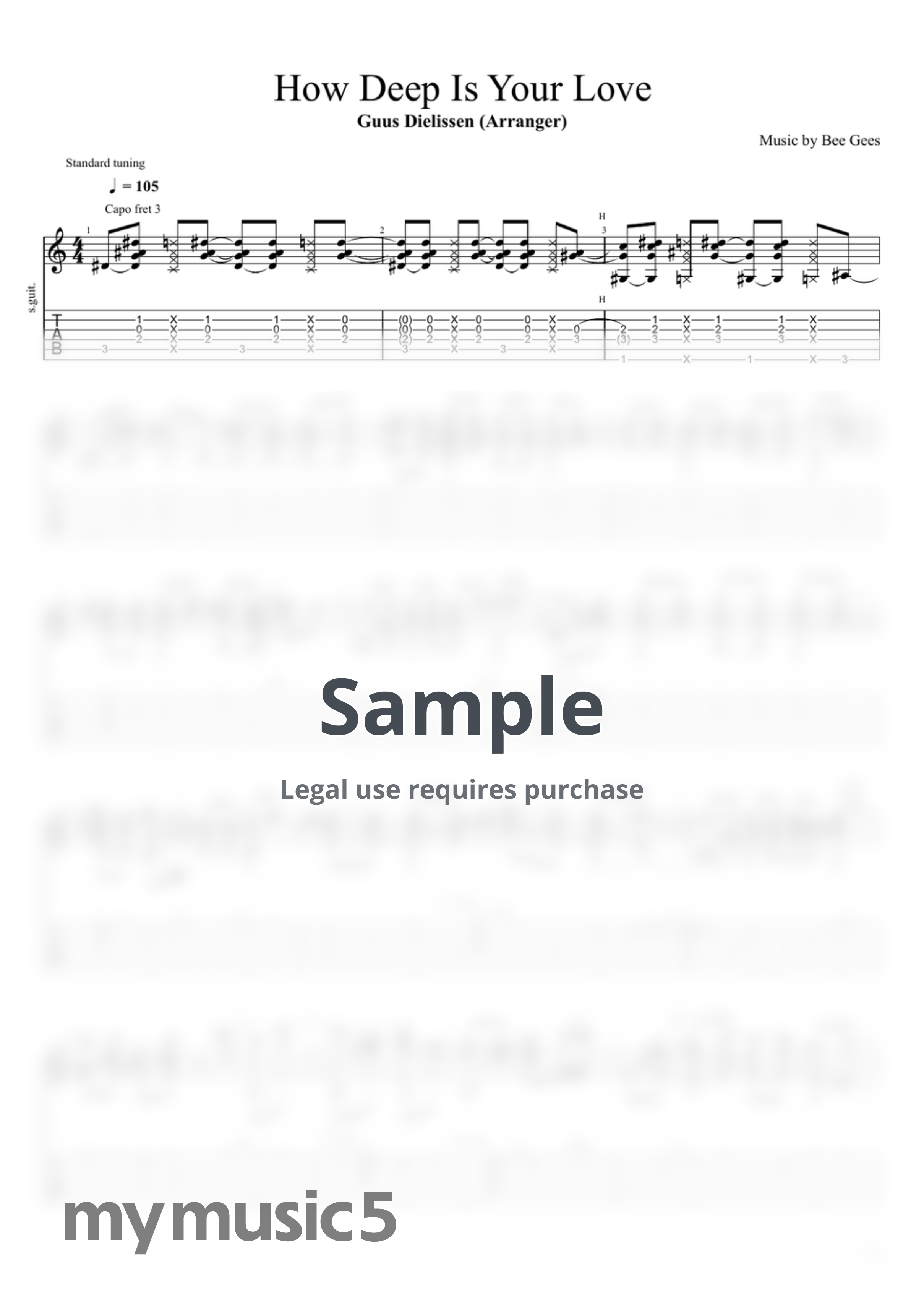 Bee Gees - How Deep Is Your Love by Guus Dielissen