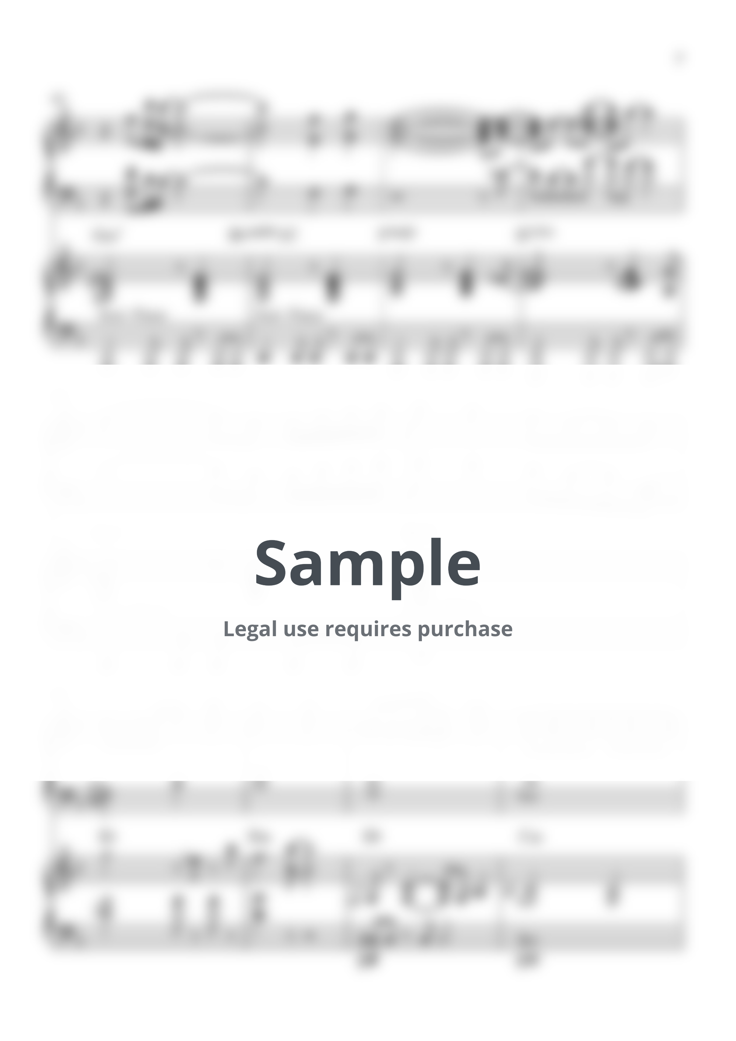마이클잭슨 - Love Never Felt So Good (Main Synth + Sub Synth) (Band Keyboard Sheetmusic) by BlindPiano