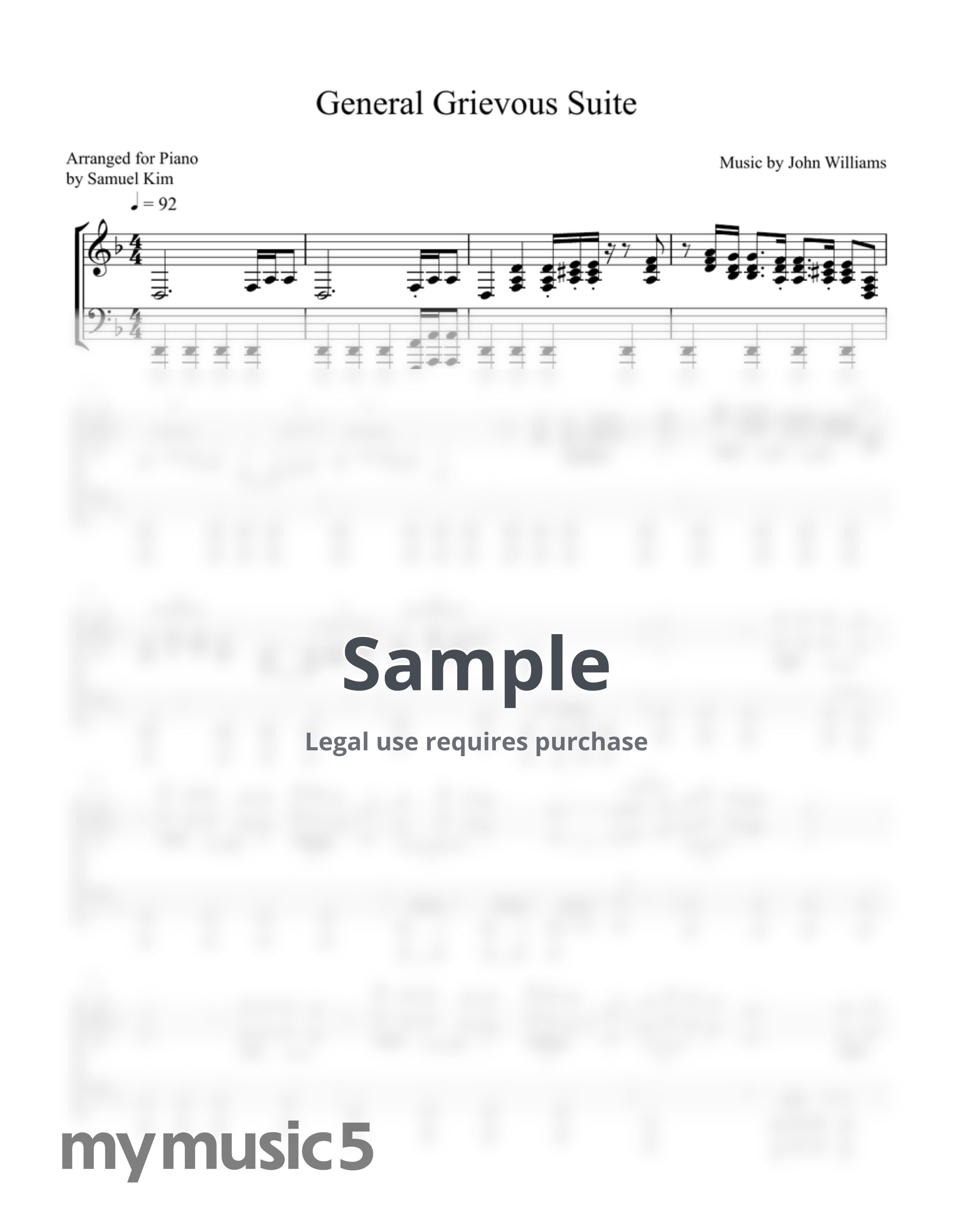 John Williams - General Grievous Suite by AtinPiano