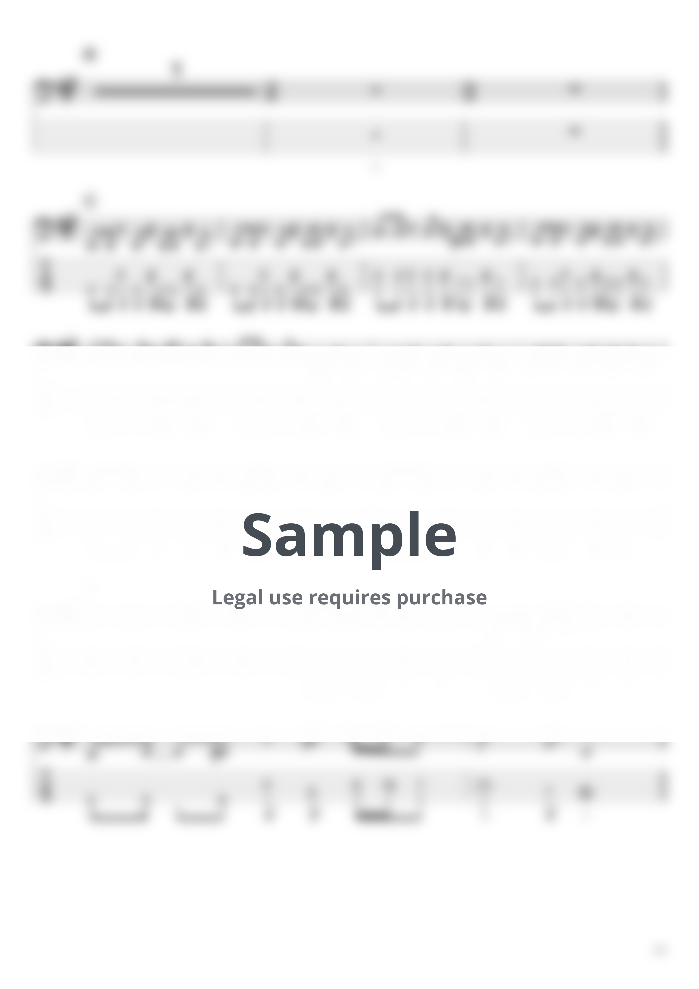 Official髭男dism - I LOVE... (BassTAB 5strings) by swbass