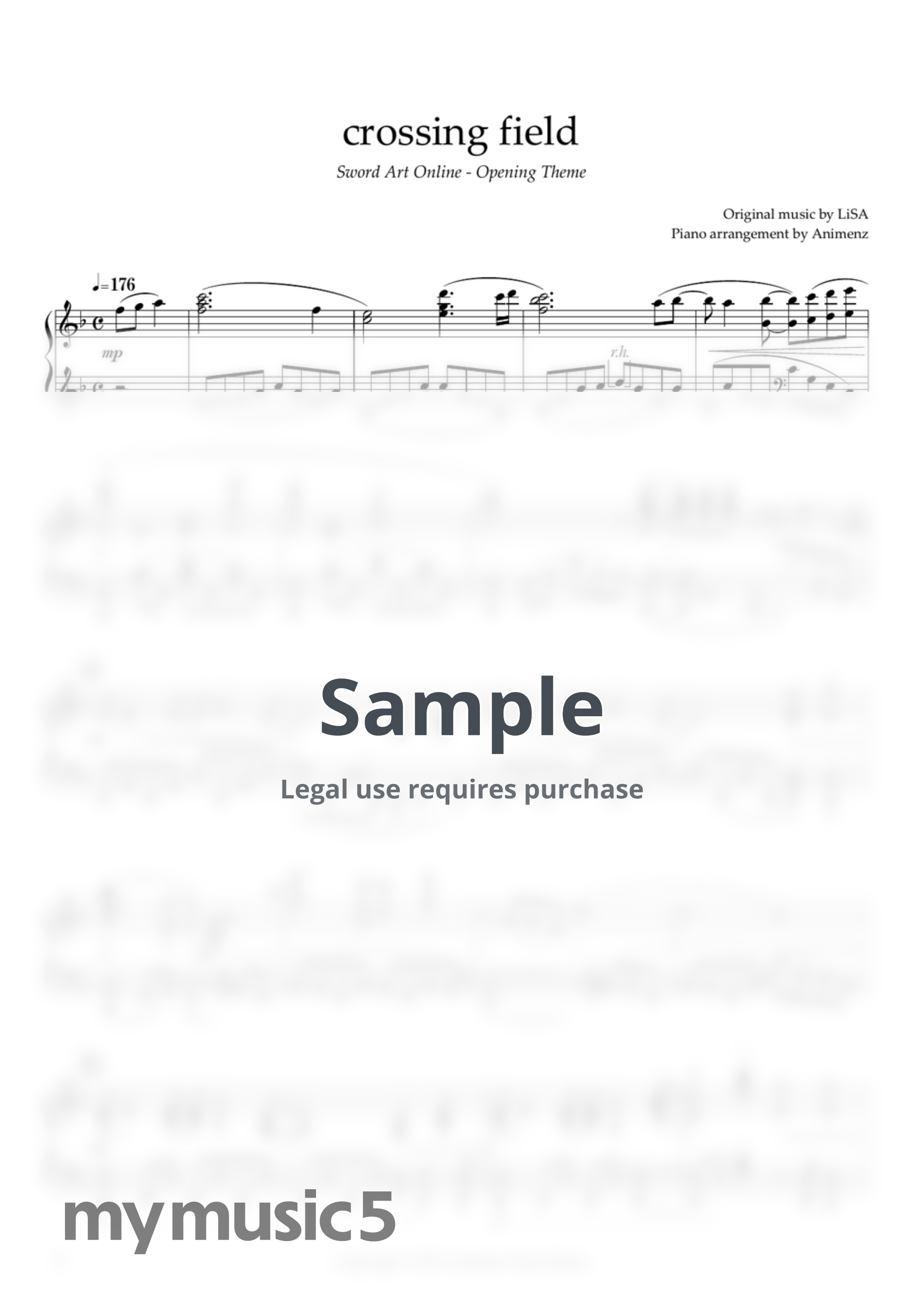 LiSA - crossing field (Sword Art Online OP) by Animenz