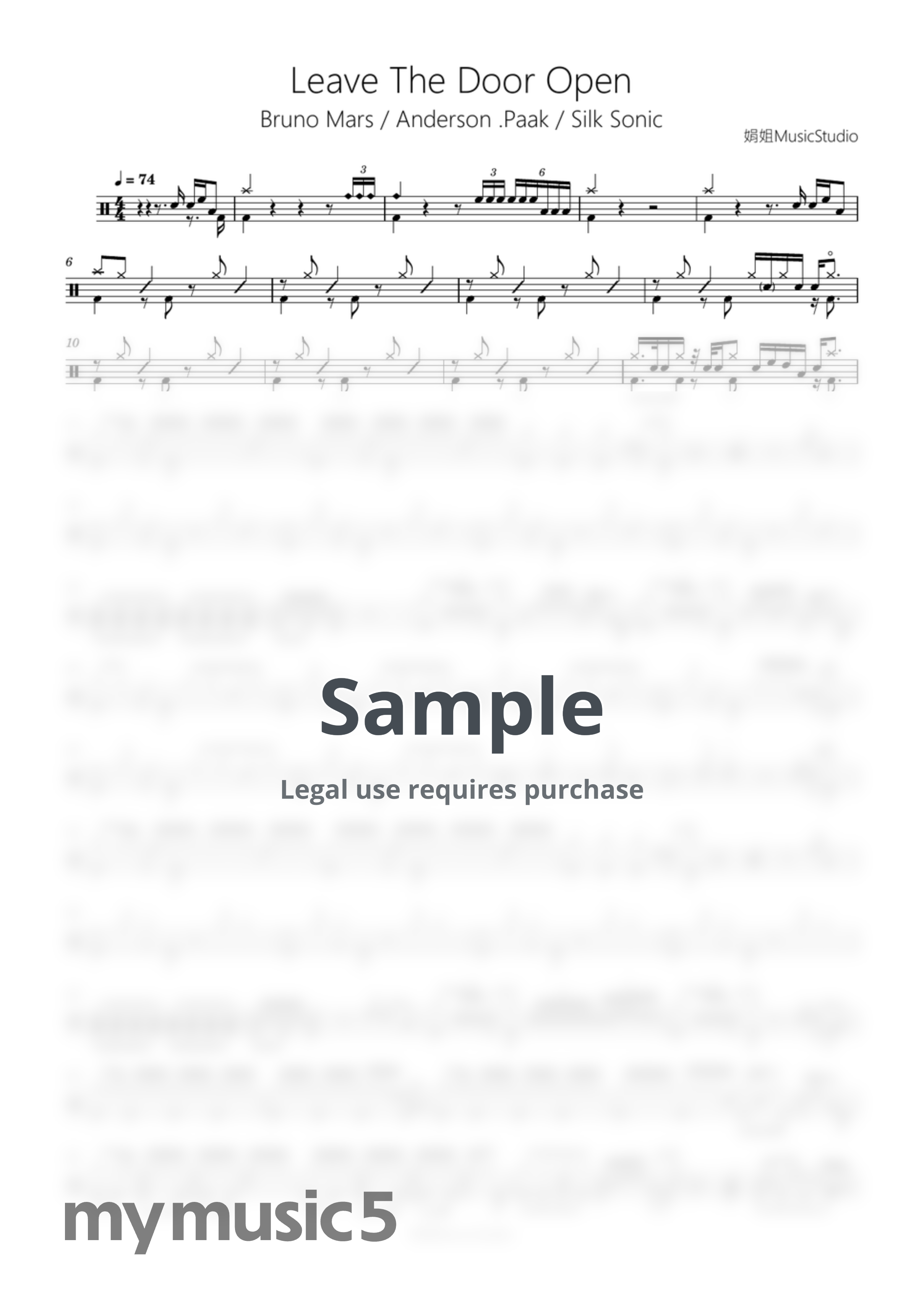 Bruno Mars&amp;Anderson .Paak&amp;Silk Sonic - Leave The Door Open by 娟姐