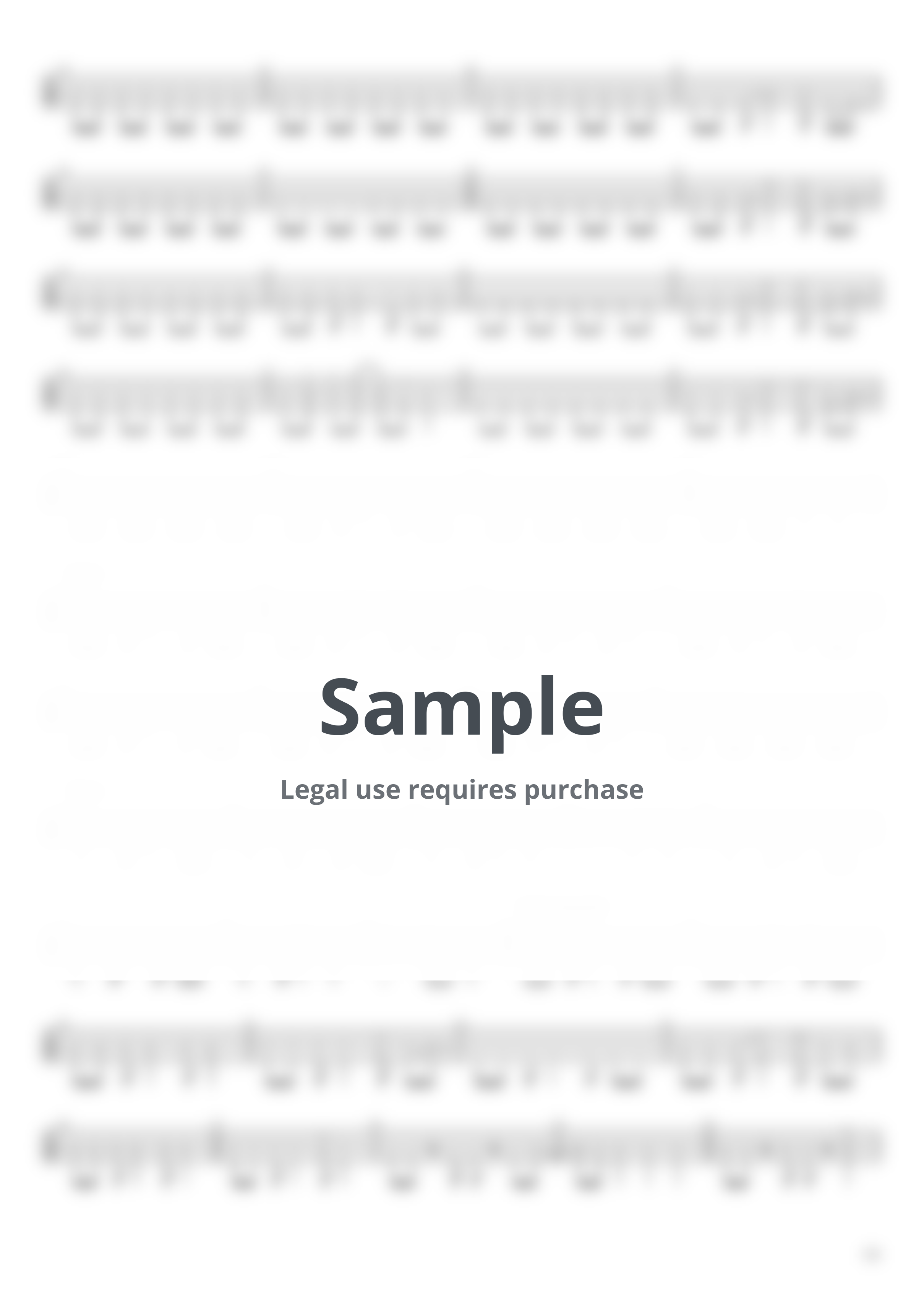 TOGENASHI TOGEARI - No one (Bass TAB) by Muya