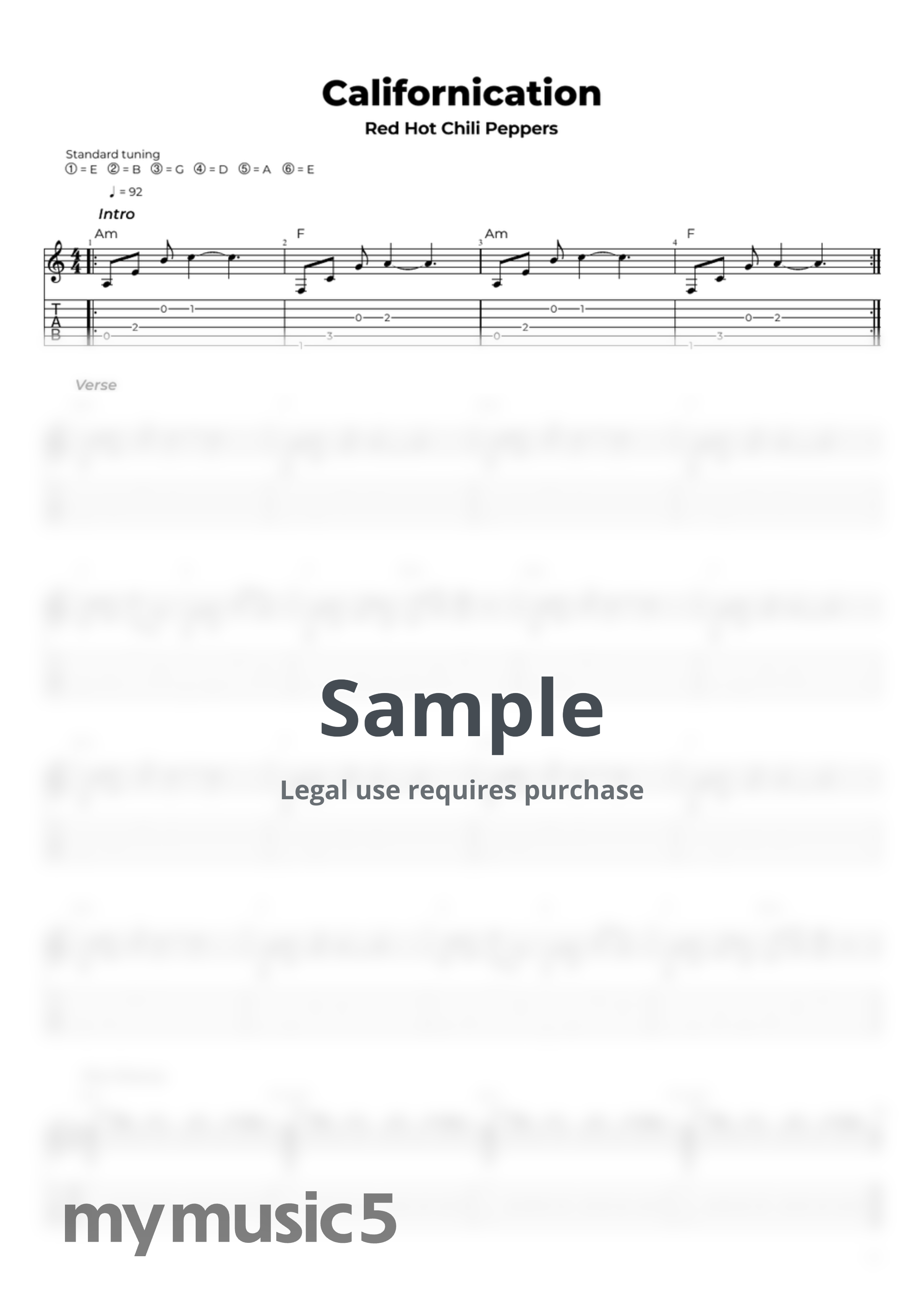 Red Hot Chili Peppers - Californication by Nikola Gugoski