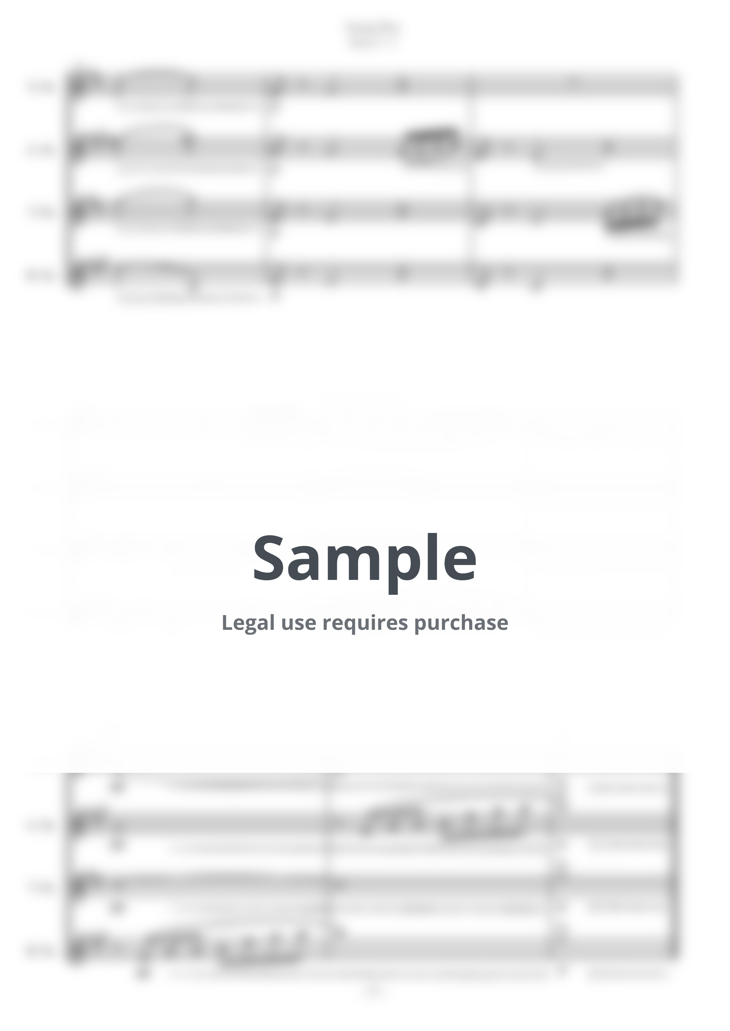 坂本龍一 - energy flow (サックス四重奏/原調C-Major) by studio Pon