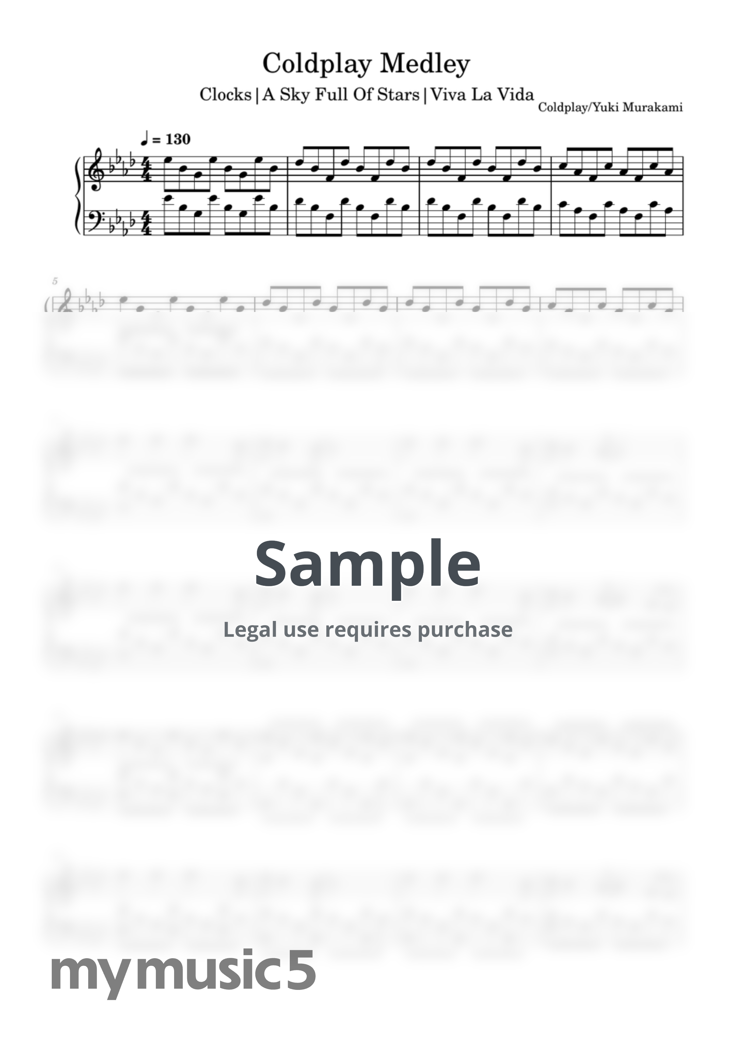 Coldplay - Coldplay Medley by Yuki Murakami