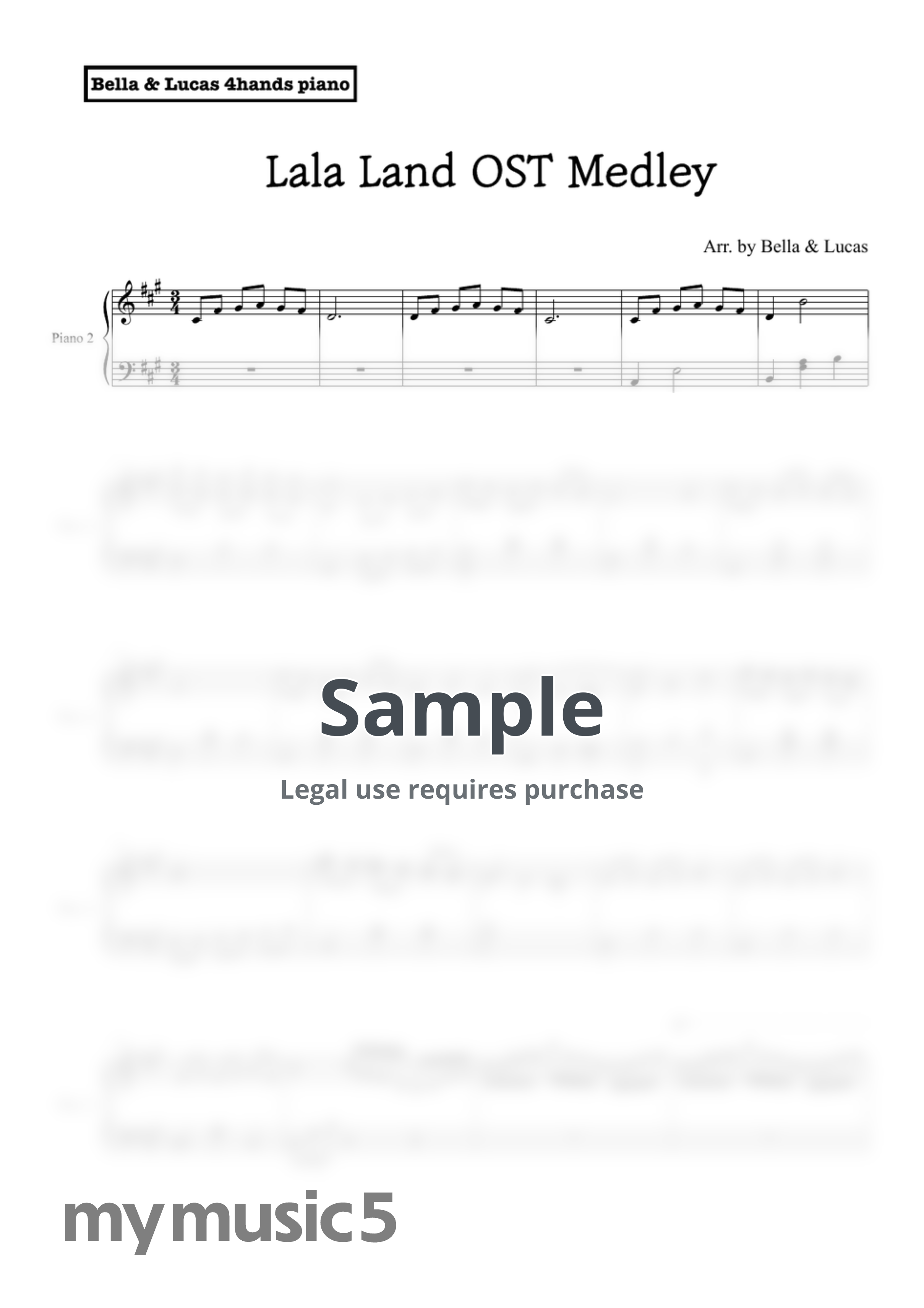 Medley (4hands piano) - Lalaland OST by BELLA&amp;LUCAS