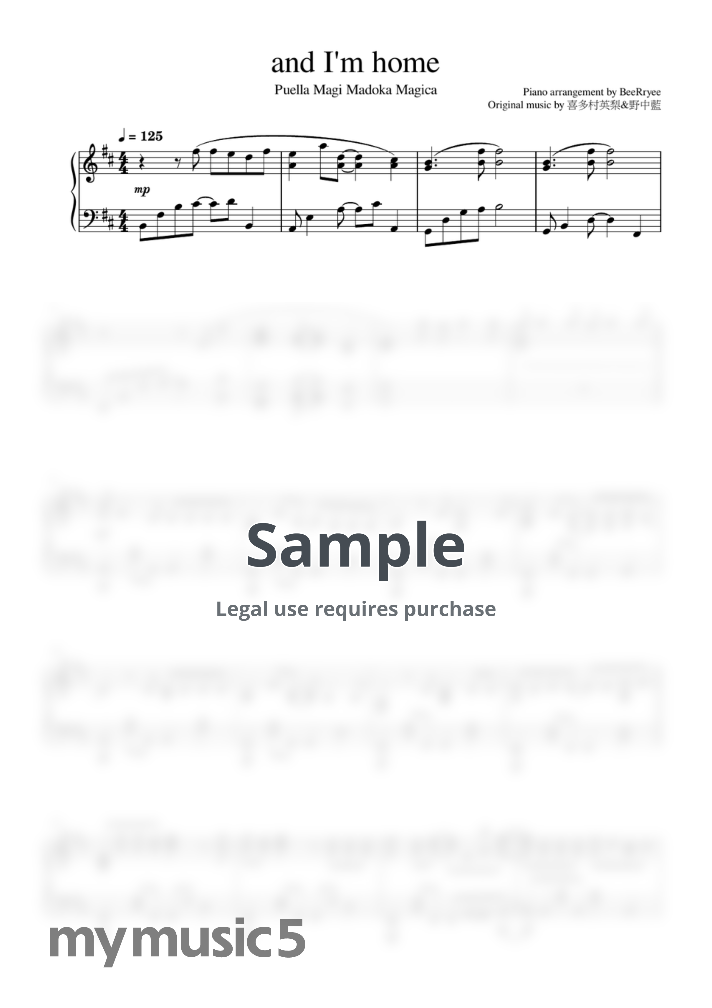 Puella Magi Madoka Magica - and I'm home (Normal Ver.) by BeeRryee