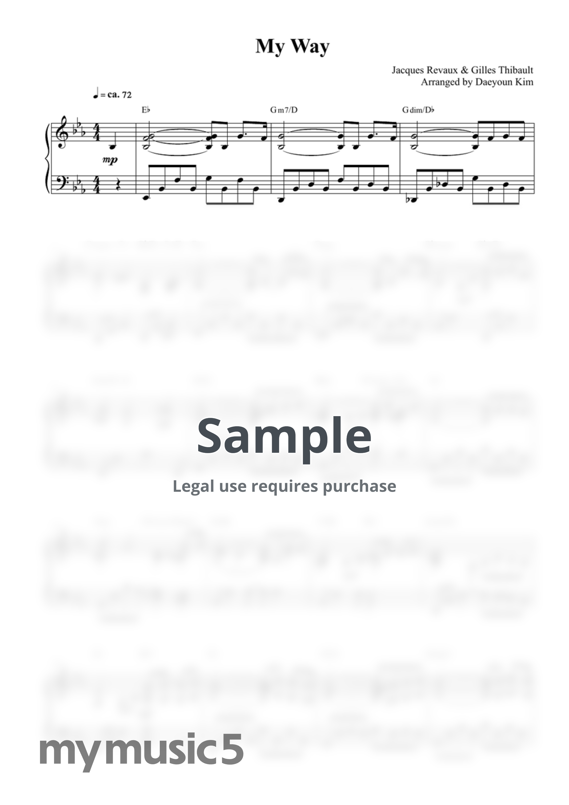 Jacques Revaux &amp; Gilles Thibault - My Way by Daeyoun Kim