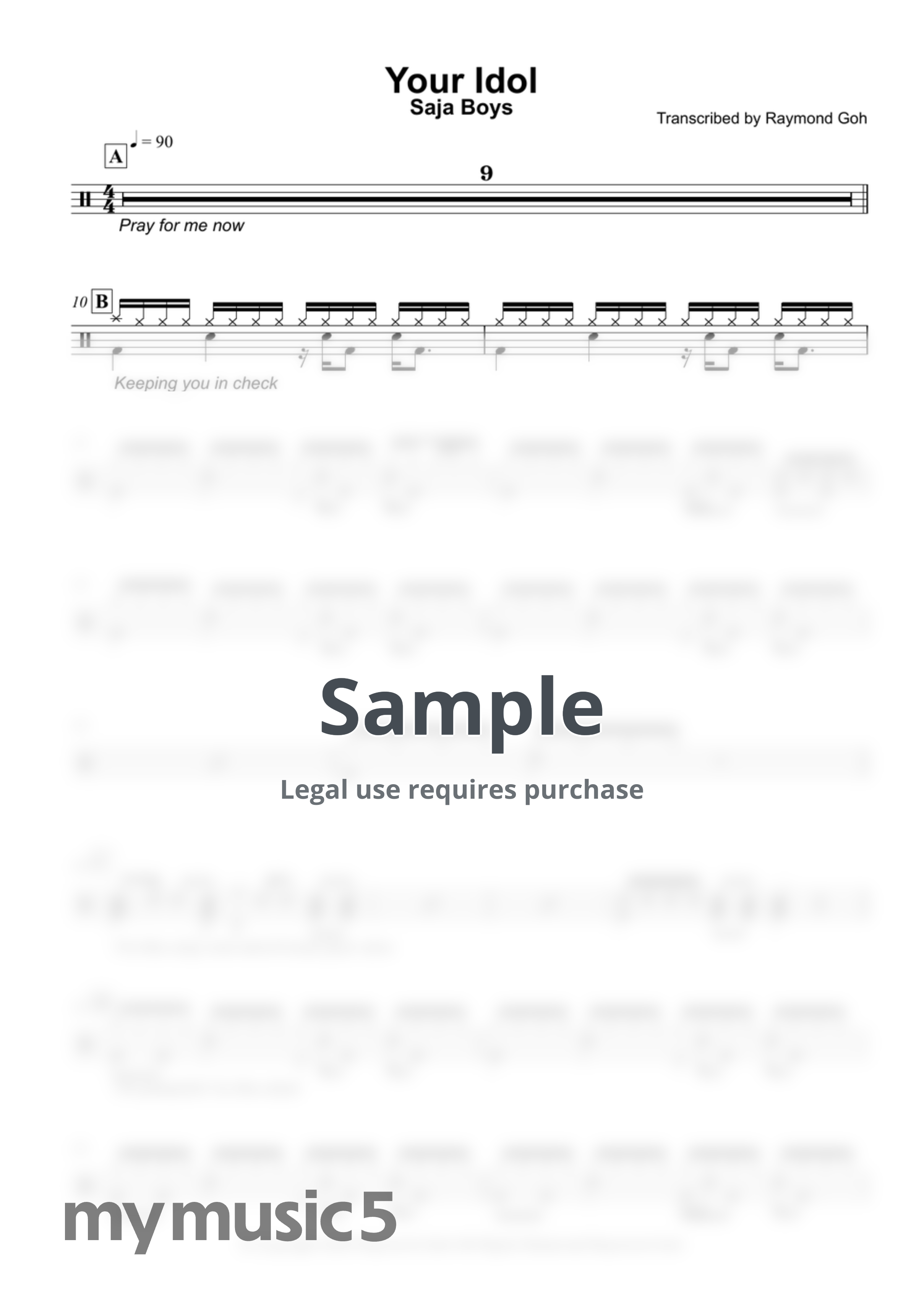 Saja Boys - Your Idol (K-Pop Demon Hunters (OST)) by Raymond Goh