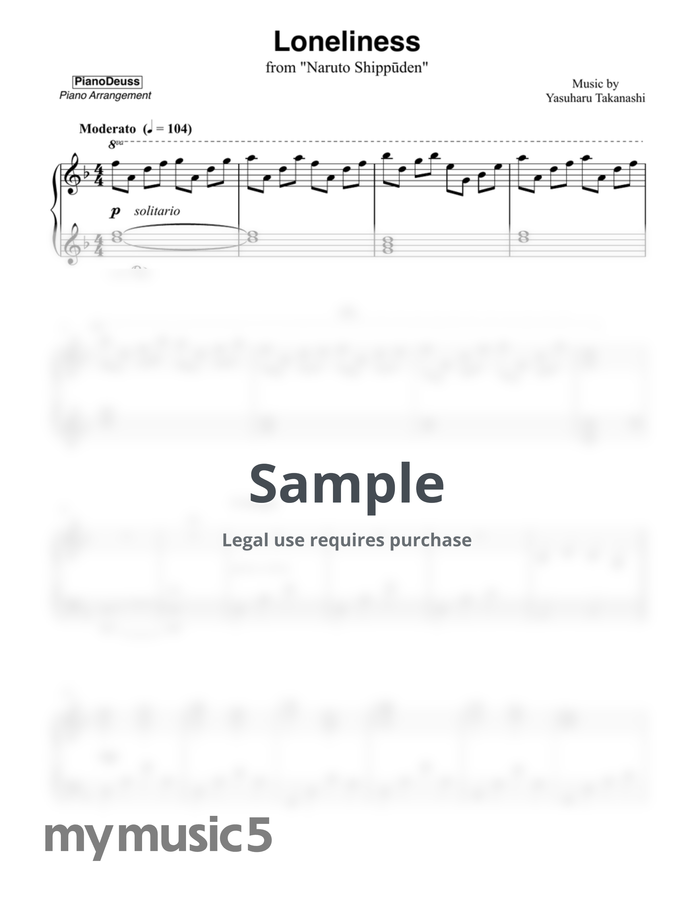 Naruto Shippuden OST - Loneliness (2023 ver.) by PianoDeuss