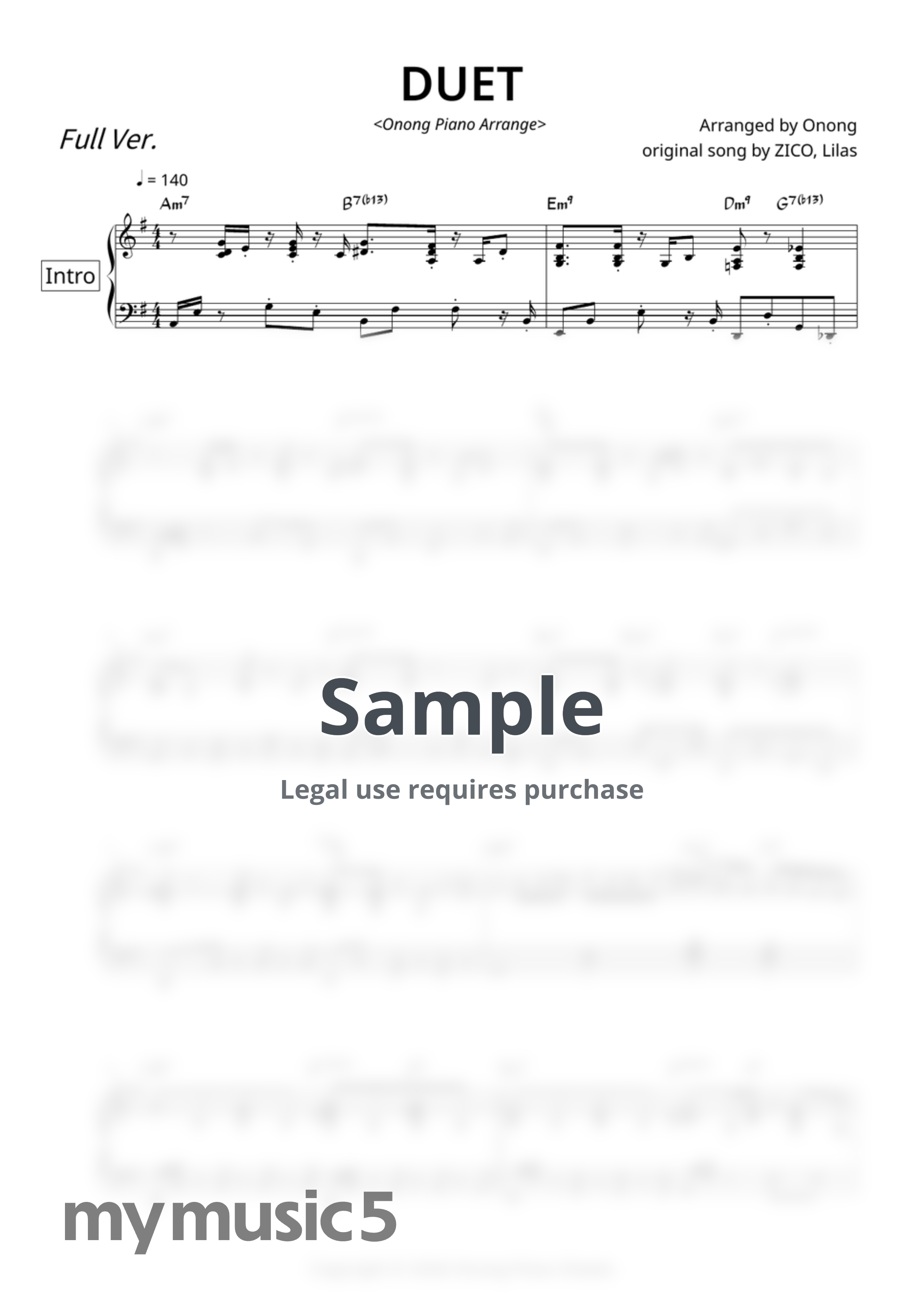 ZICO, Lilas - DUET (Full Ver.) by Onong