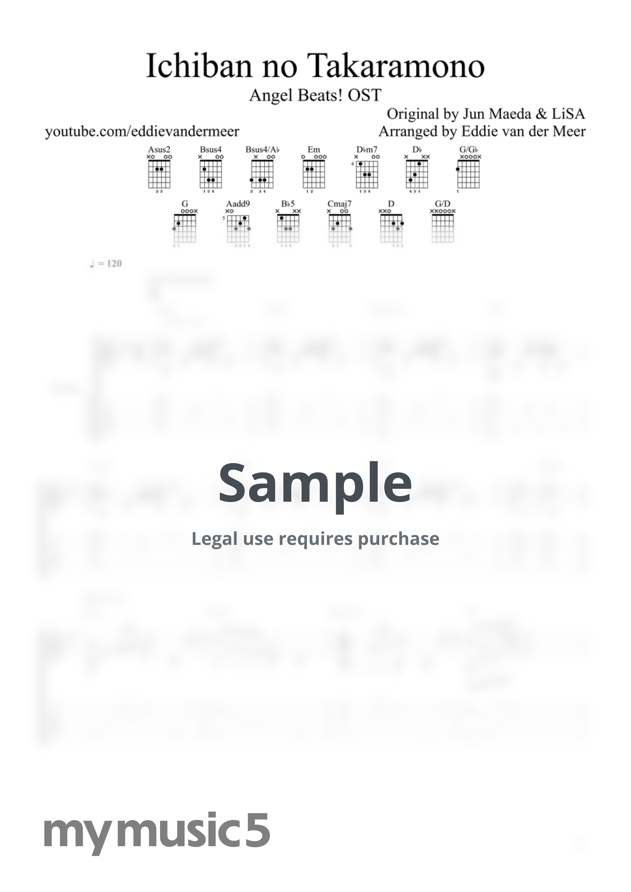 Jun Maeda &amp; LiSA - Ichiban no Takaramono (Angel Beats! OST) by Eddie van der Meer