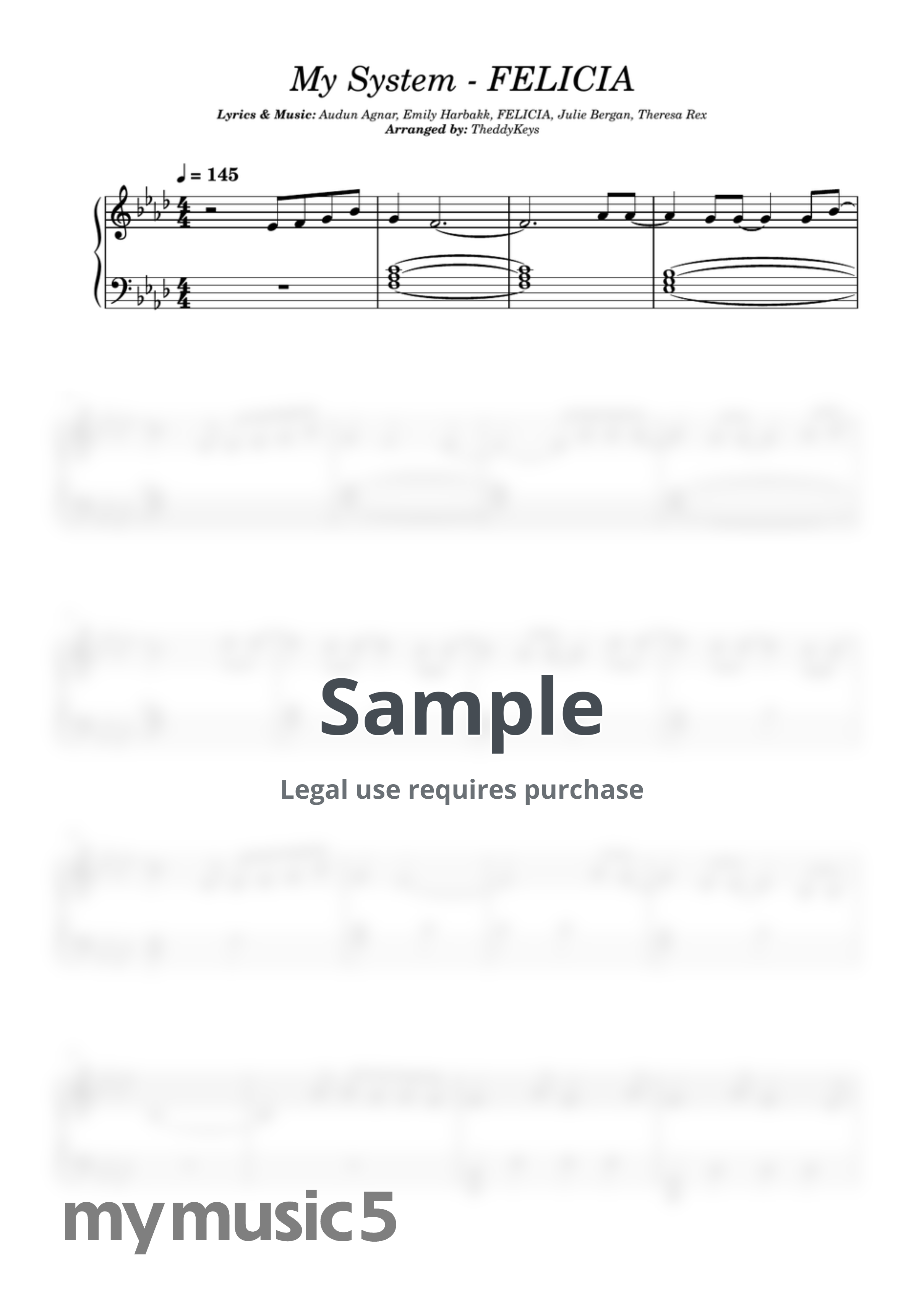 FELICIA - My System by TheddyKeys