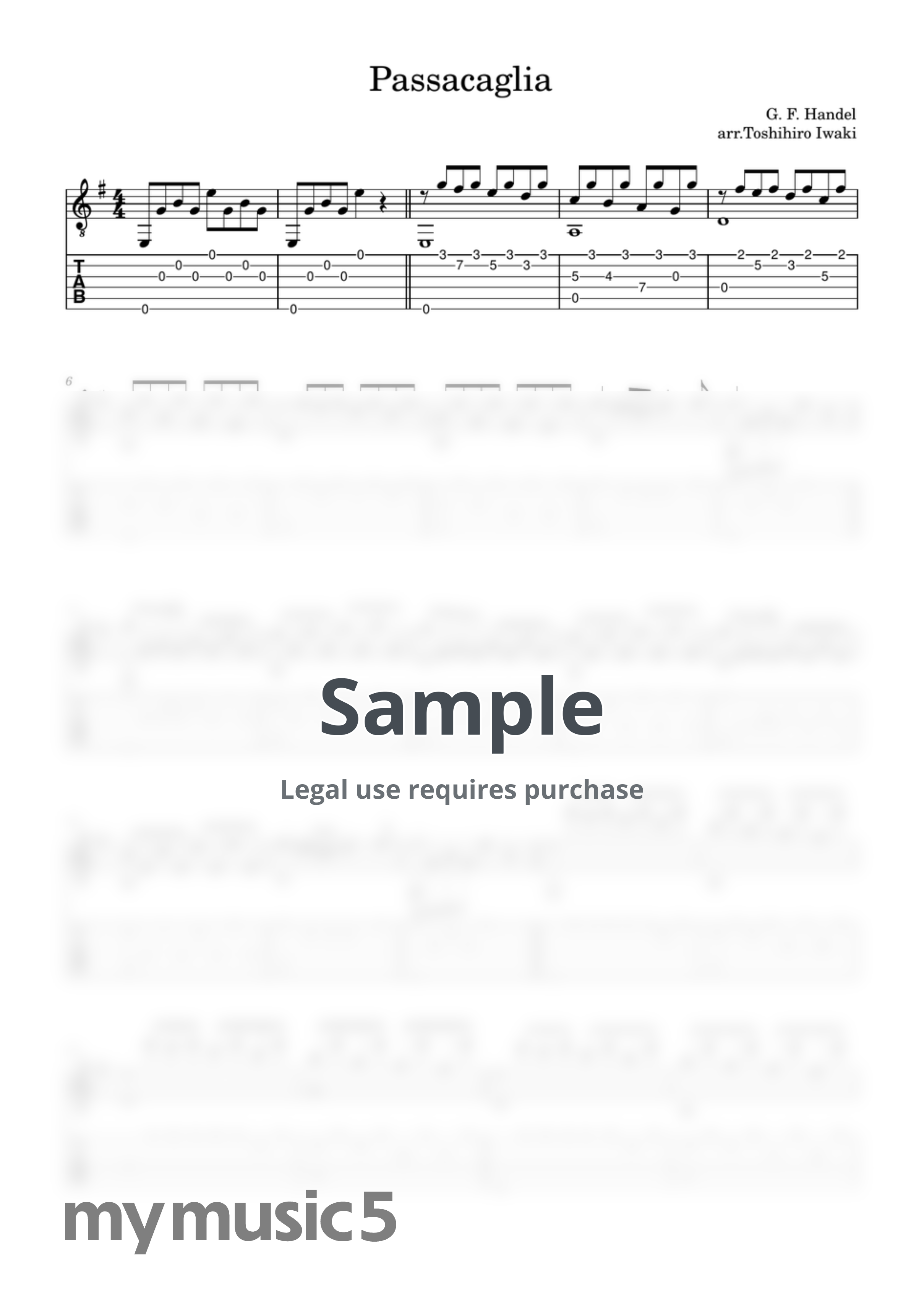 Handel - Passacaglia by Toshihiro Iwaki