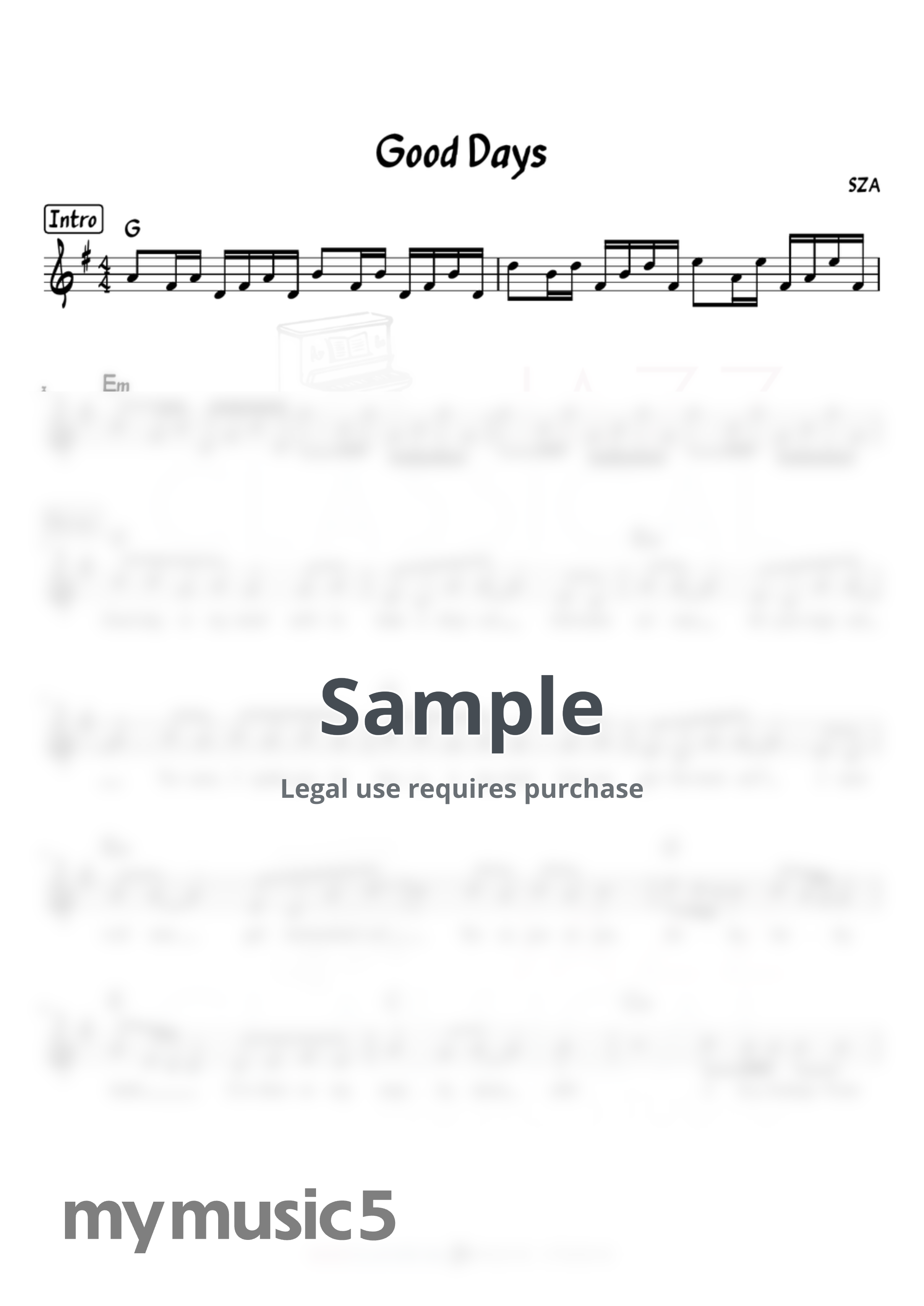 SZA - Good Days by Jazz Classical Music Studio