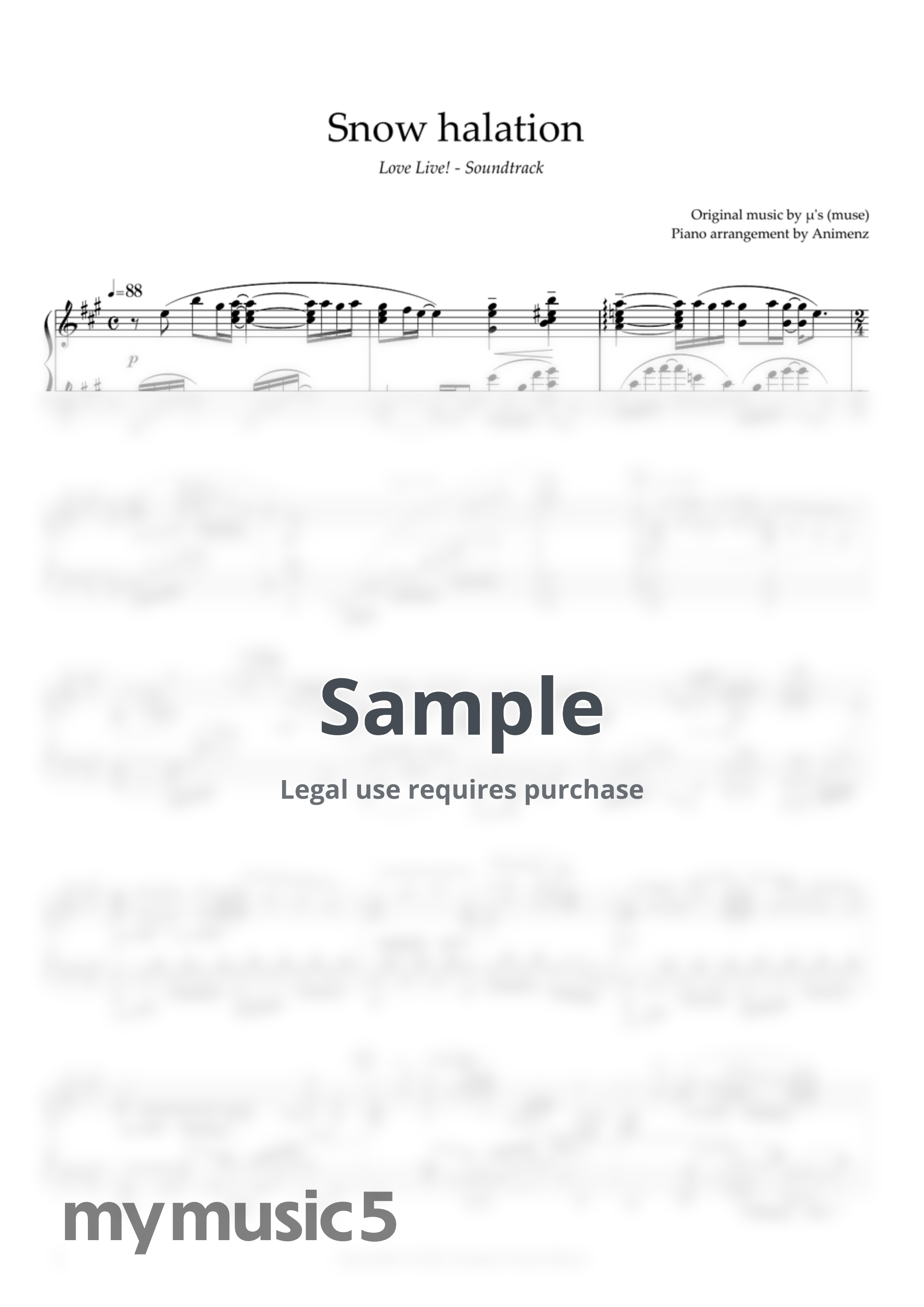 μ's (muse) - Snow Halation (Love Live! OST) by Animenz