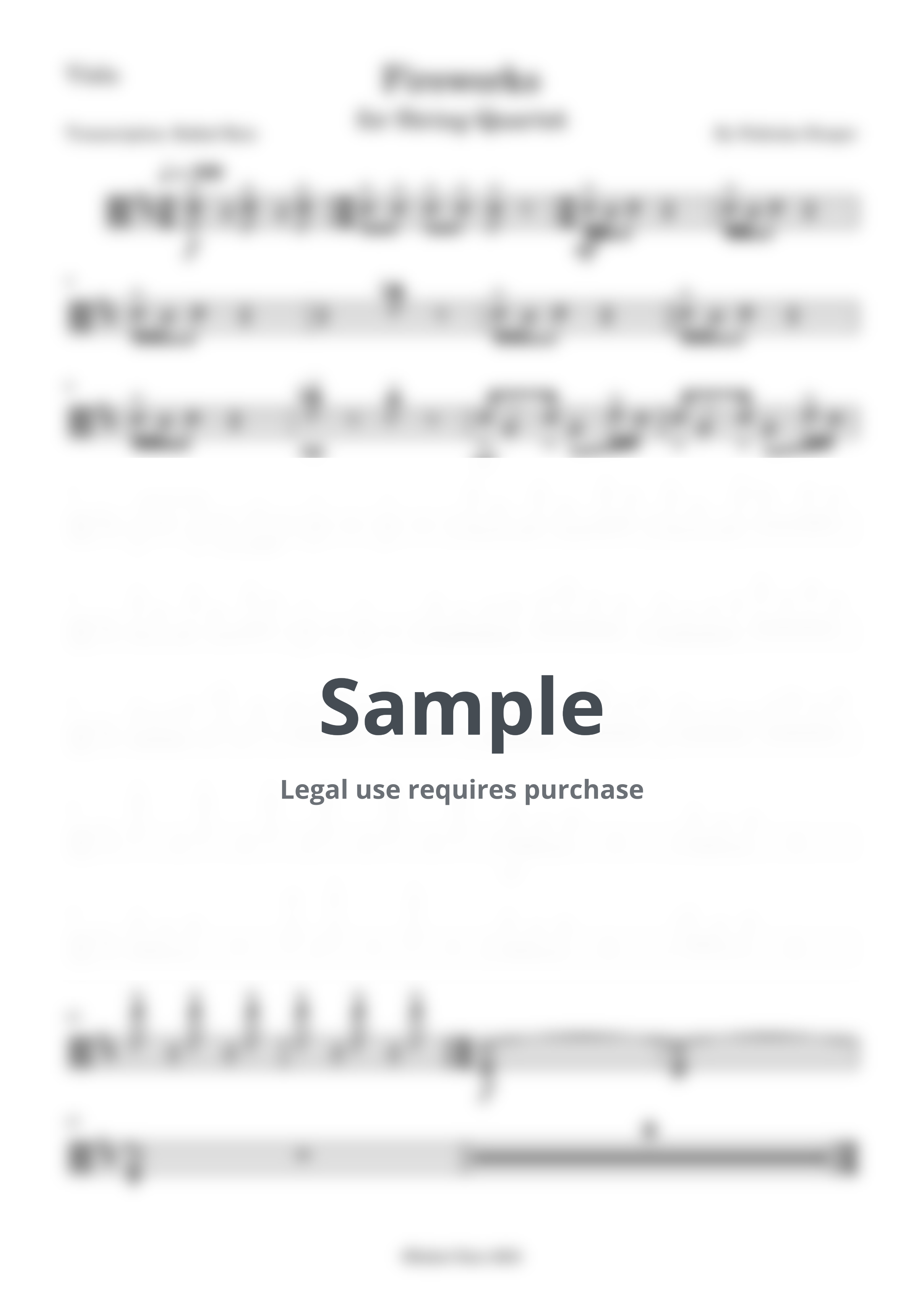 Nicholas Hooper - Fireworks (Adapted for String Quartet) by Rafael Ruiz