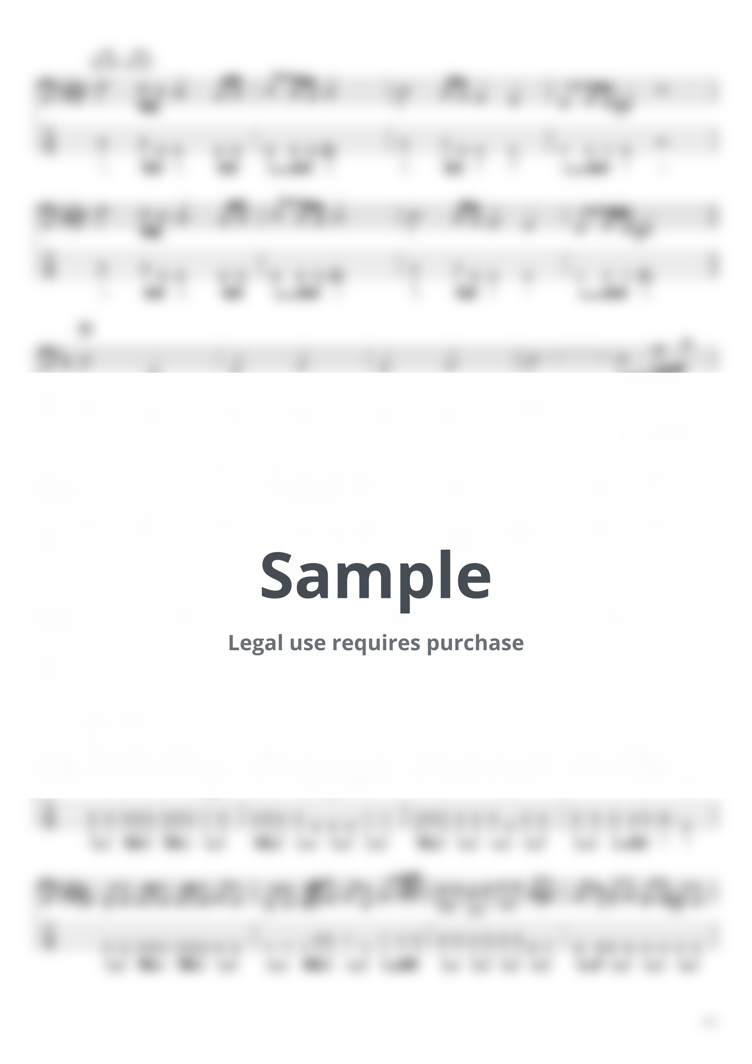 Official髭男dism - Cry Baby (BassTAB 4strings) by swbass