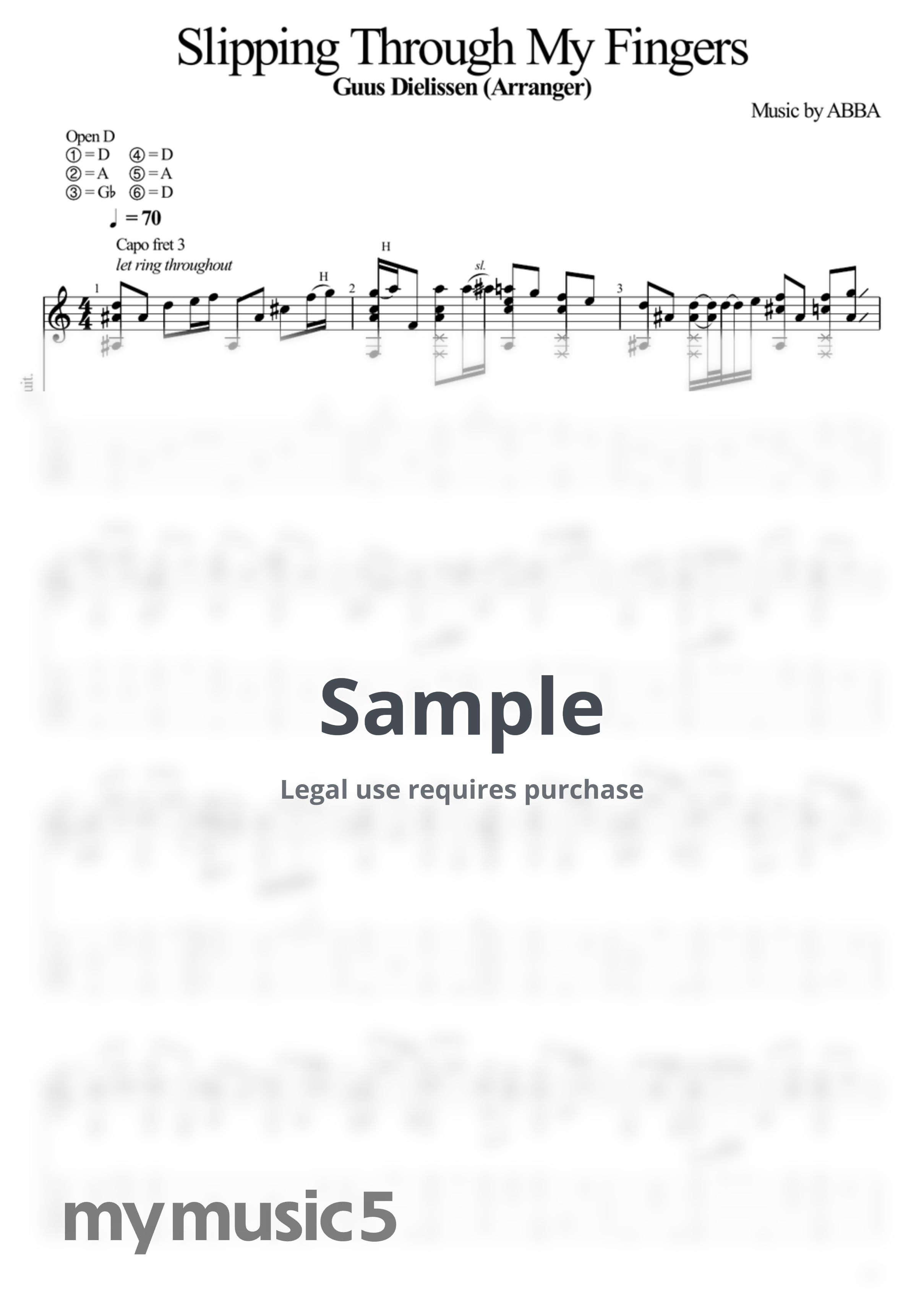 ABBA - Slipping Through My Fingers by Guus Dielissen