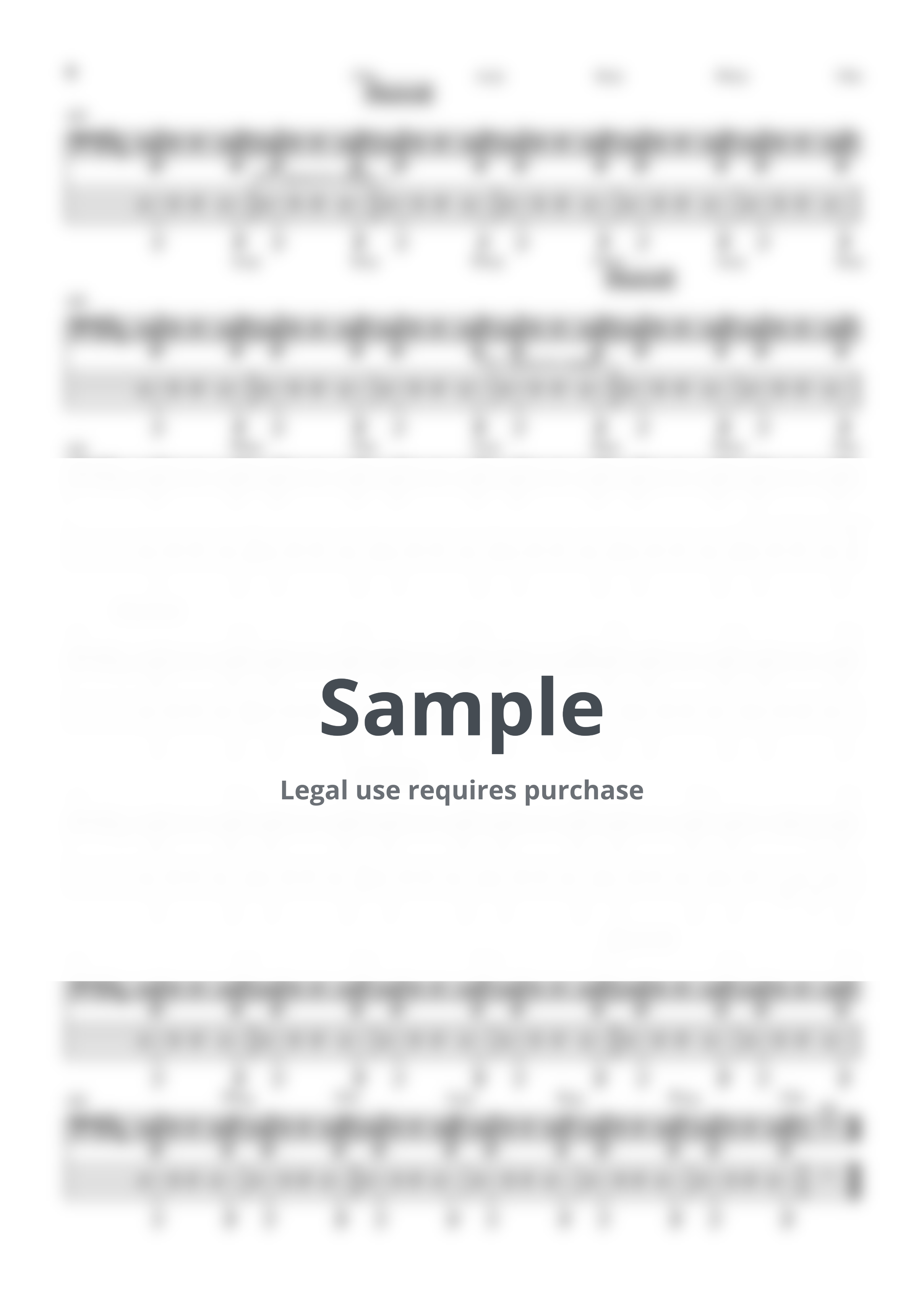 Michael Jackson - Thriller(5sts.Ver.) by TARUO's_Bass_Score