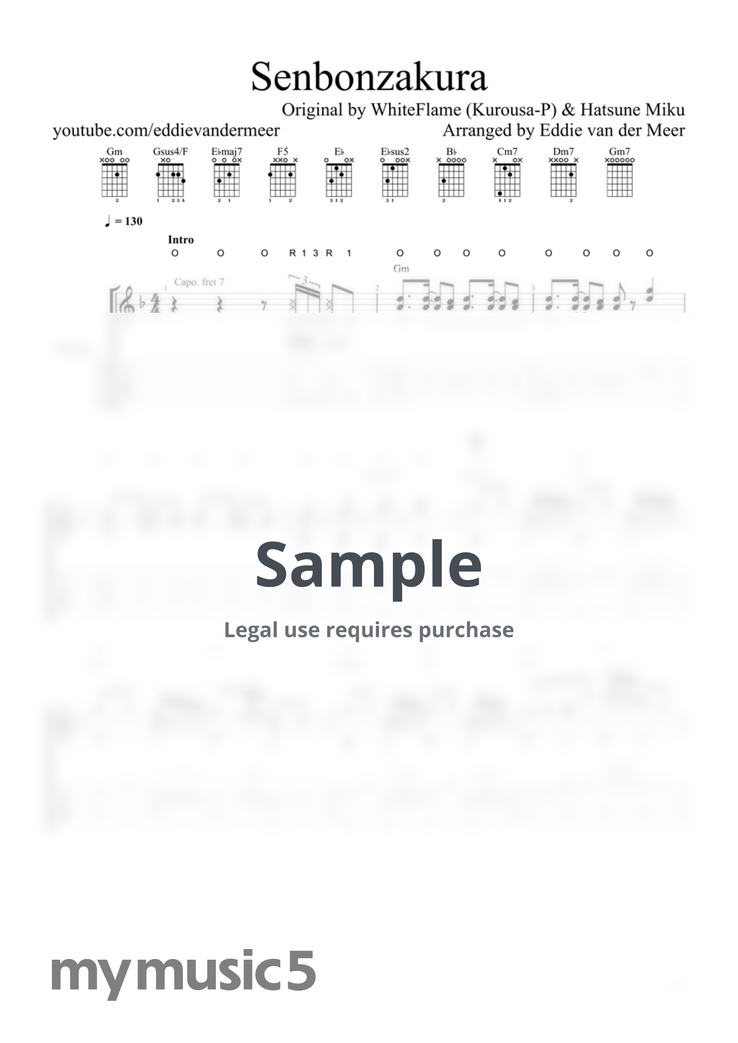 WhiteFlame (Kurousa-P) ft. Hatsune Miku - Senbonzakura by Eddie van der Meer