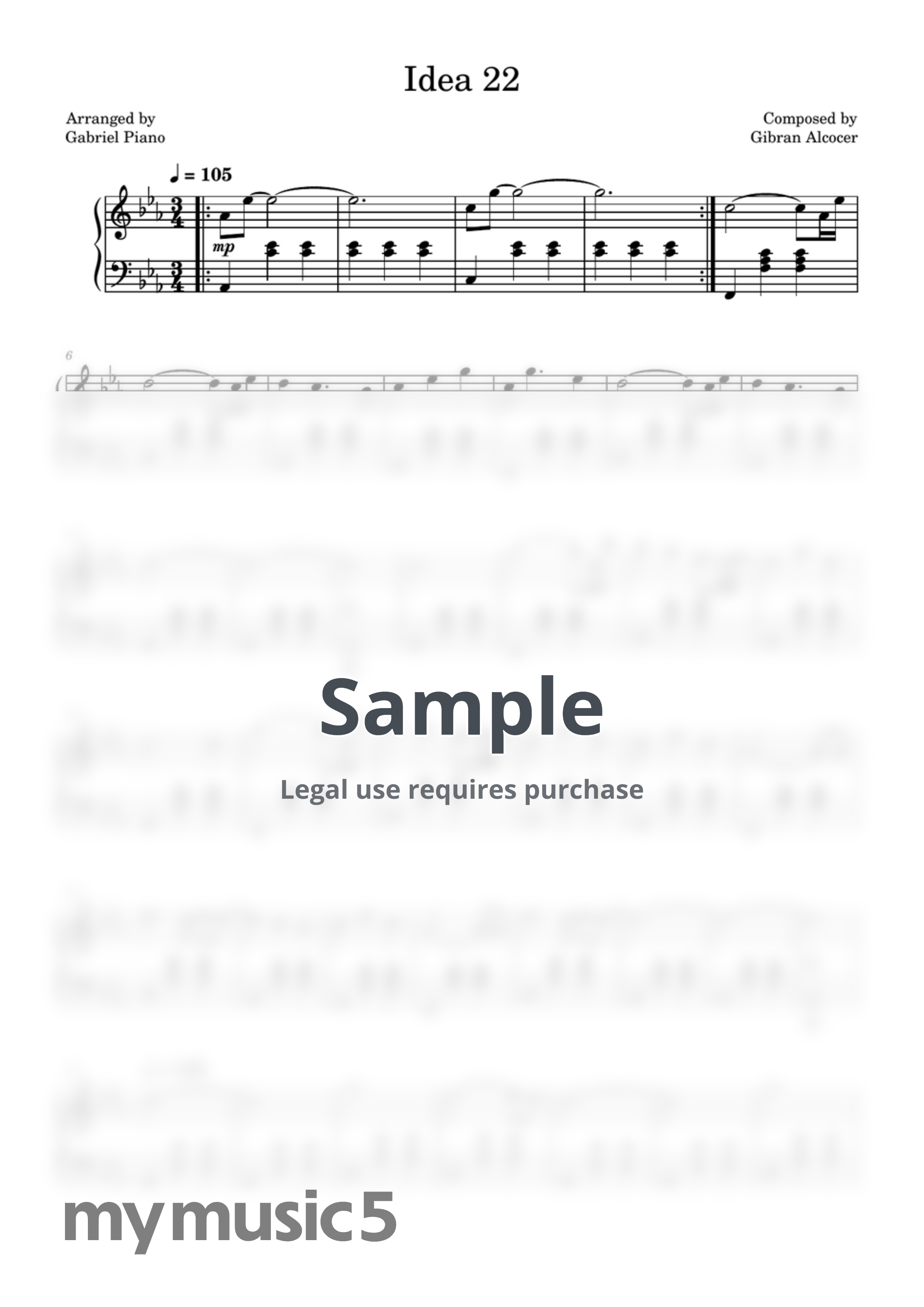 Gibran Alcocer - Idea 22 by Gabriel Piano