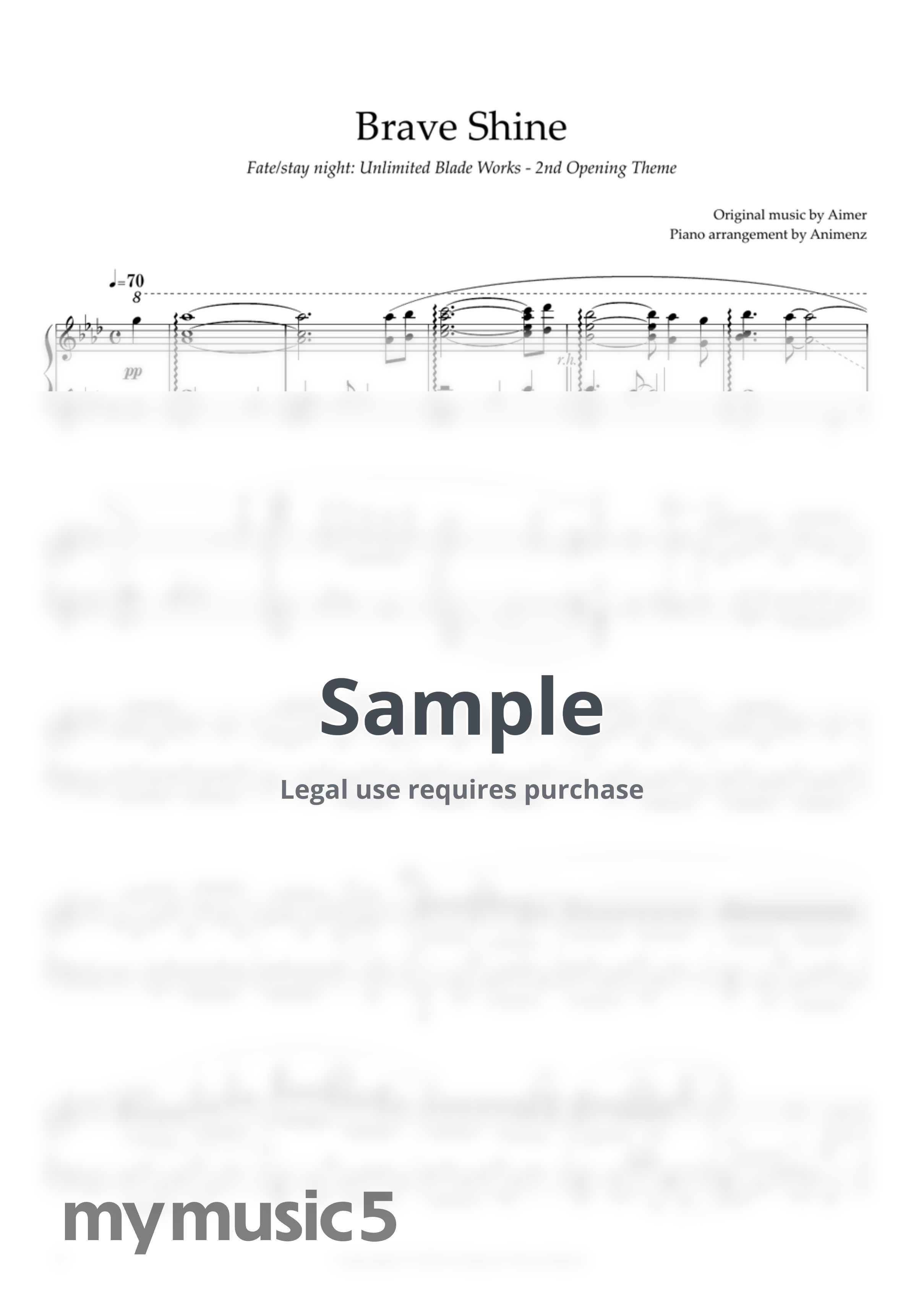 Aimer - Brave Shine (Fate/stay night: Unlimited Blade Works OP2) by Animenz