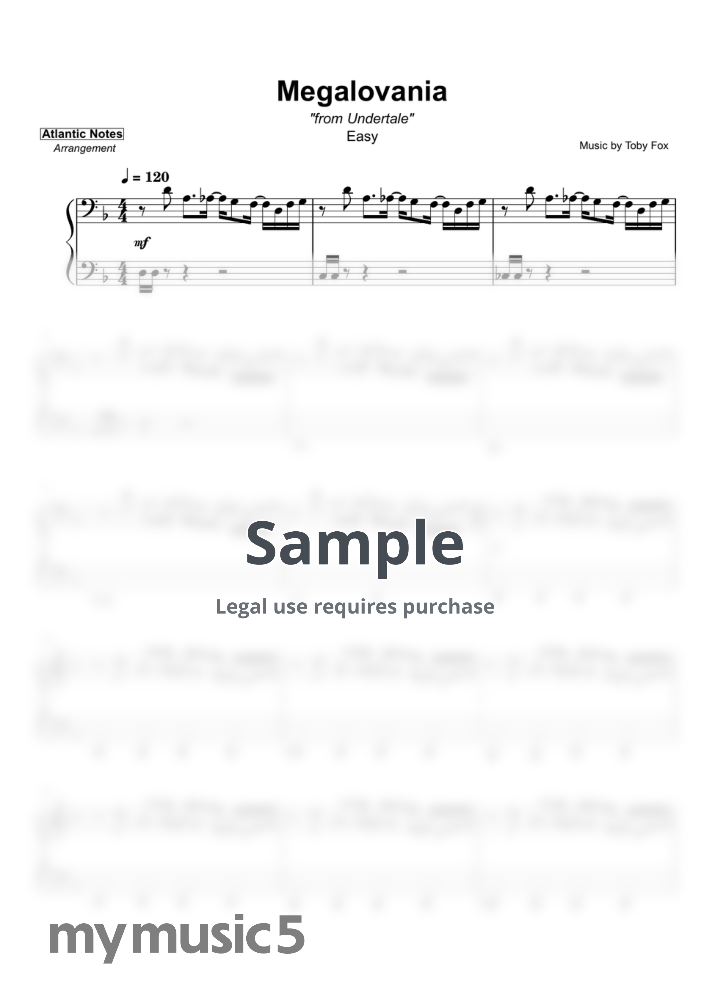 Undertale - Megalovania by Atlantic Notes