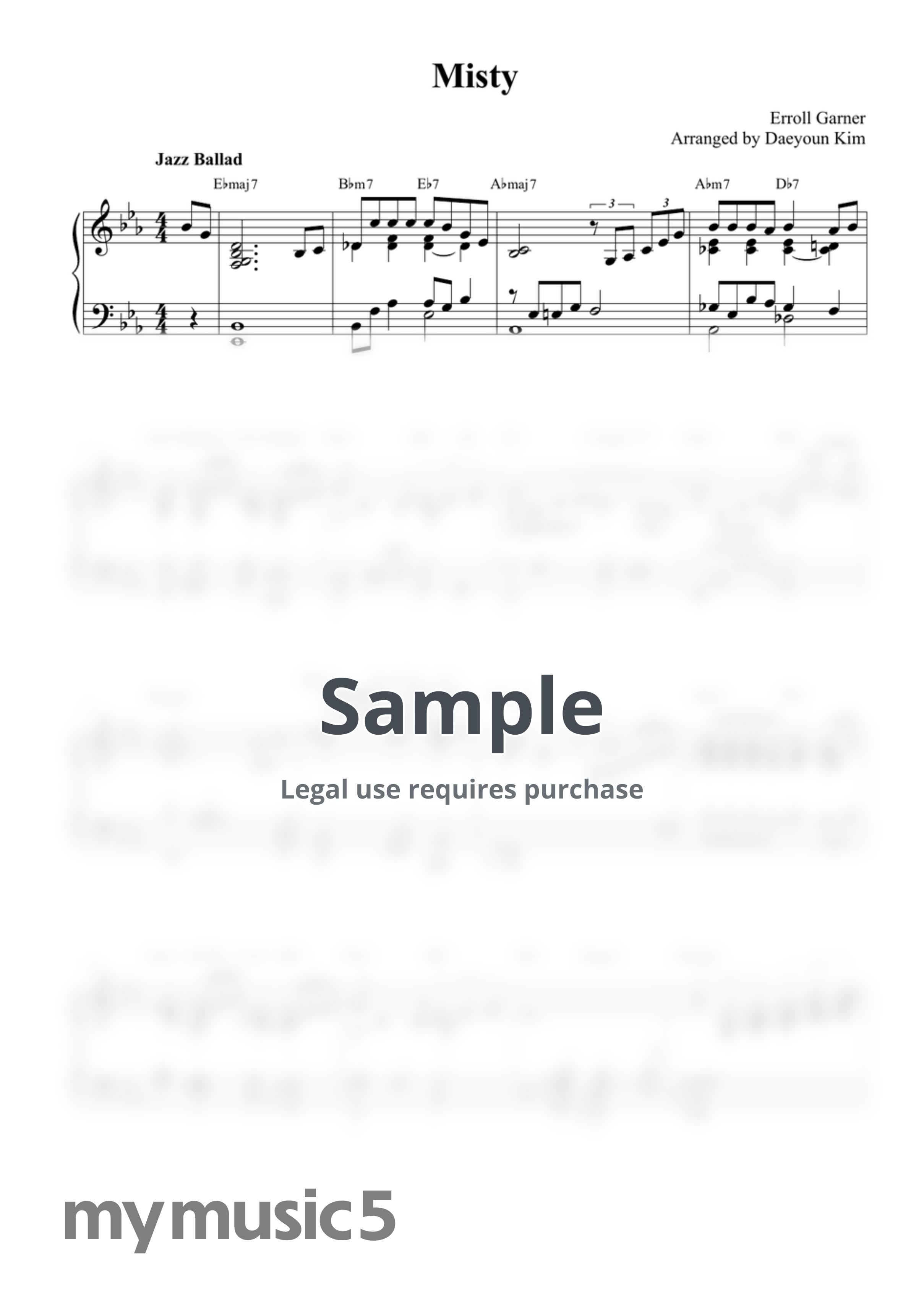 Erroll Garner - Misty by Daeyoun Kim