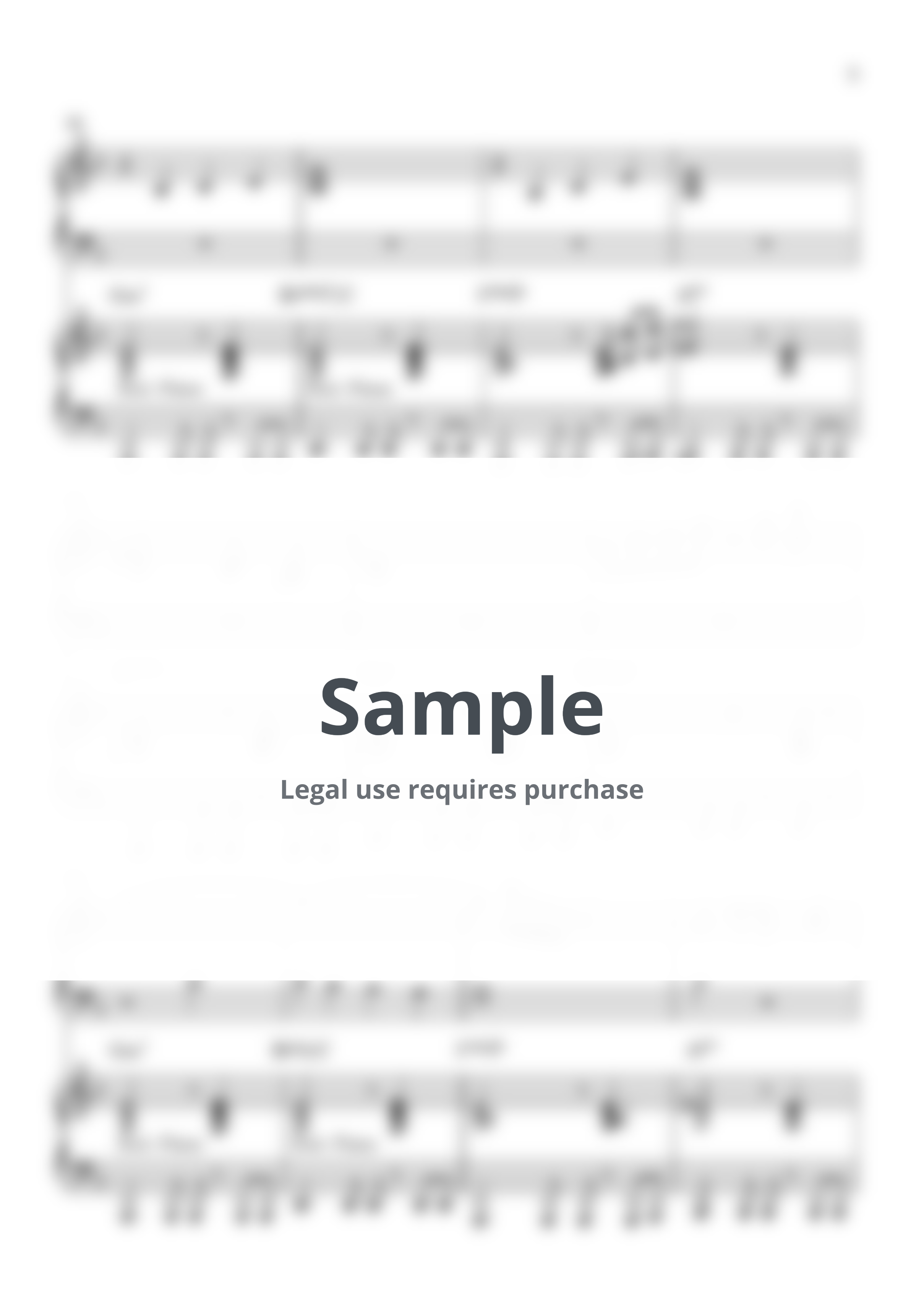 마이클잭슨 - Love Never Felt So Good (Main Synth + Sub Synth) (Band Keyboard Sheetmusic) by BlindPiano