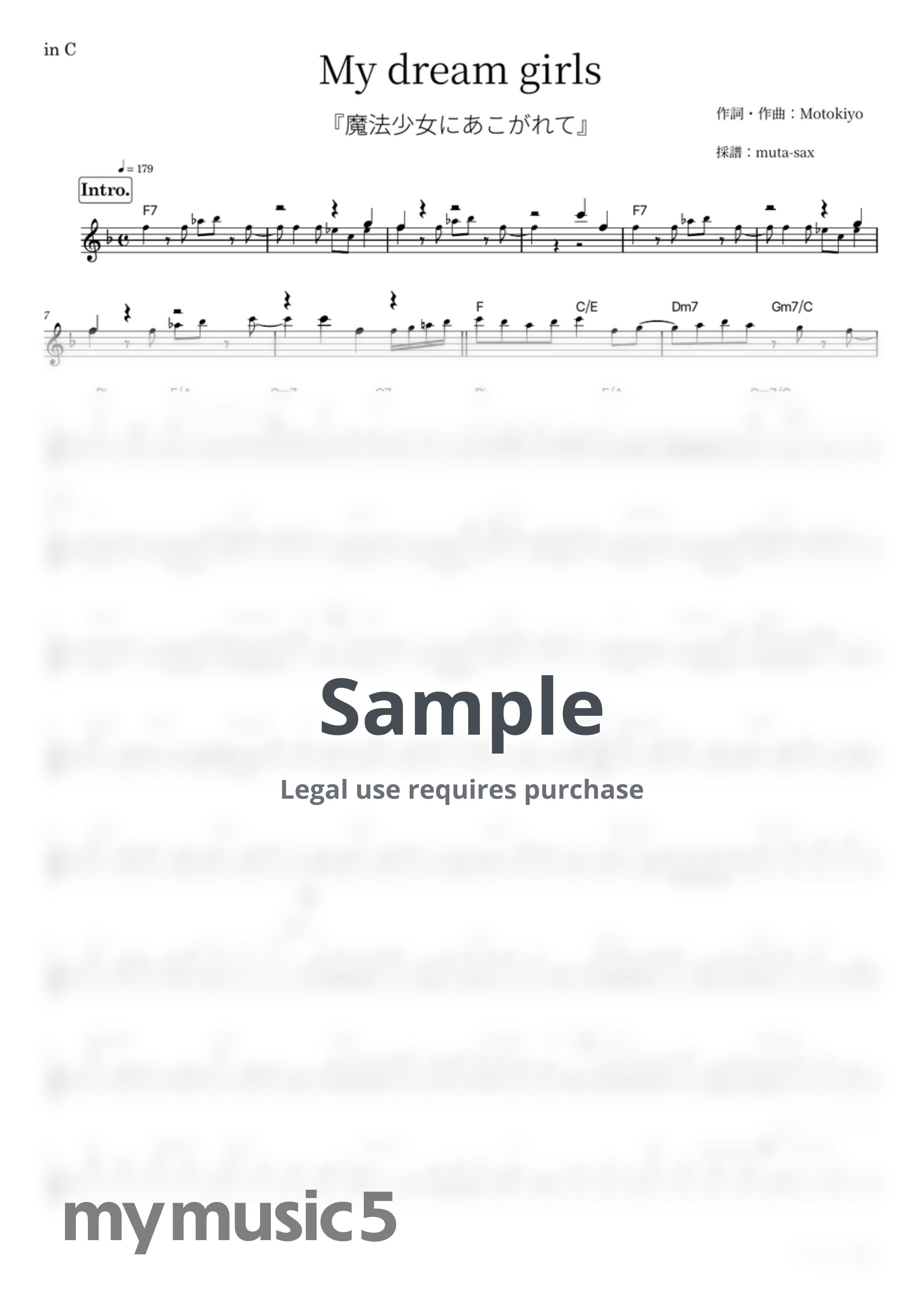 NACHERRY - My dream girls (Gushing over Magical Girls / in C) by muta-sax