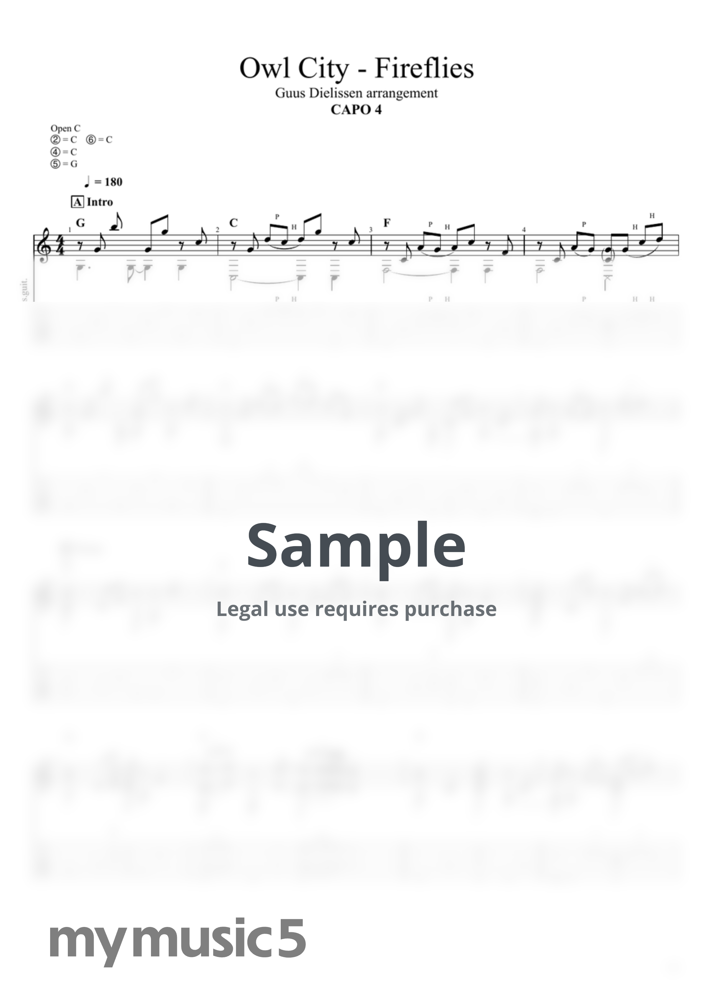 Owl City - Fireflies by Guus Dielissen