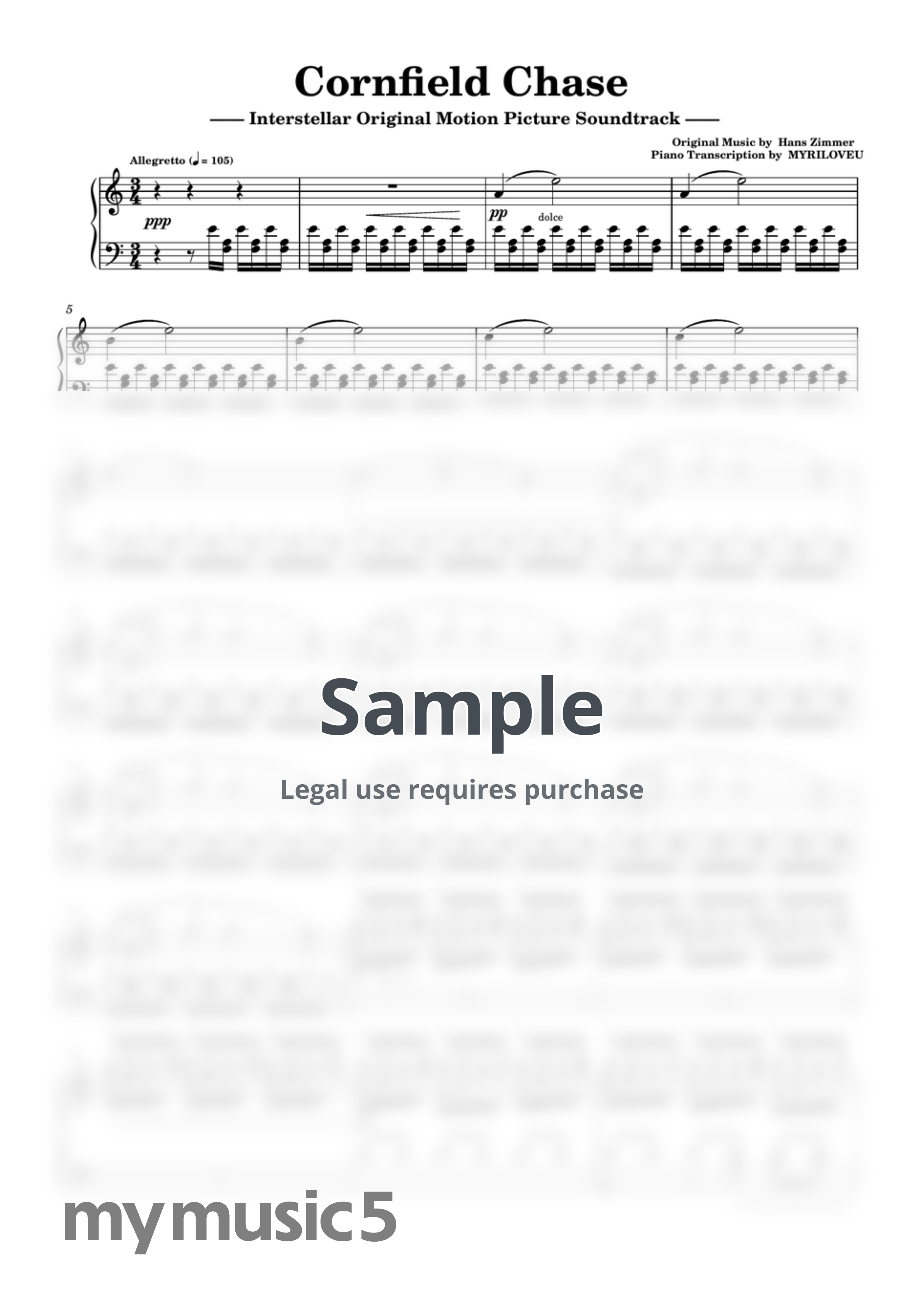 Interstellar - Cornfield Chase - Hans Zimmer by MYRILOVEU