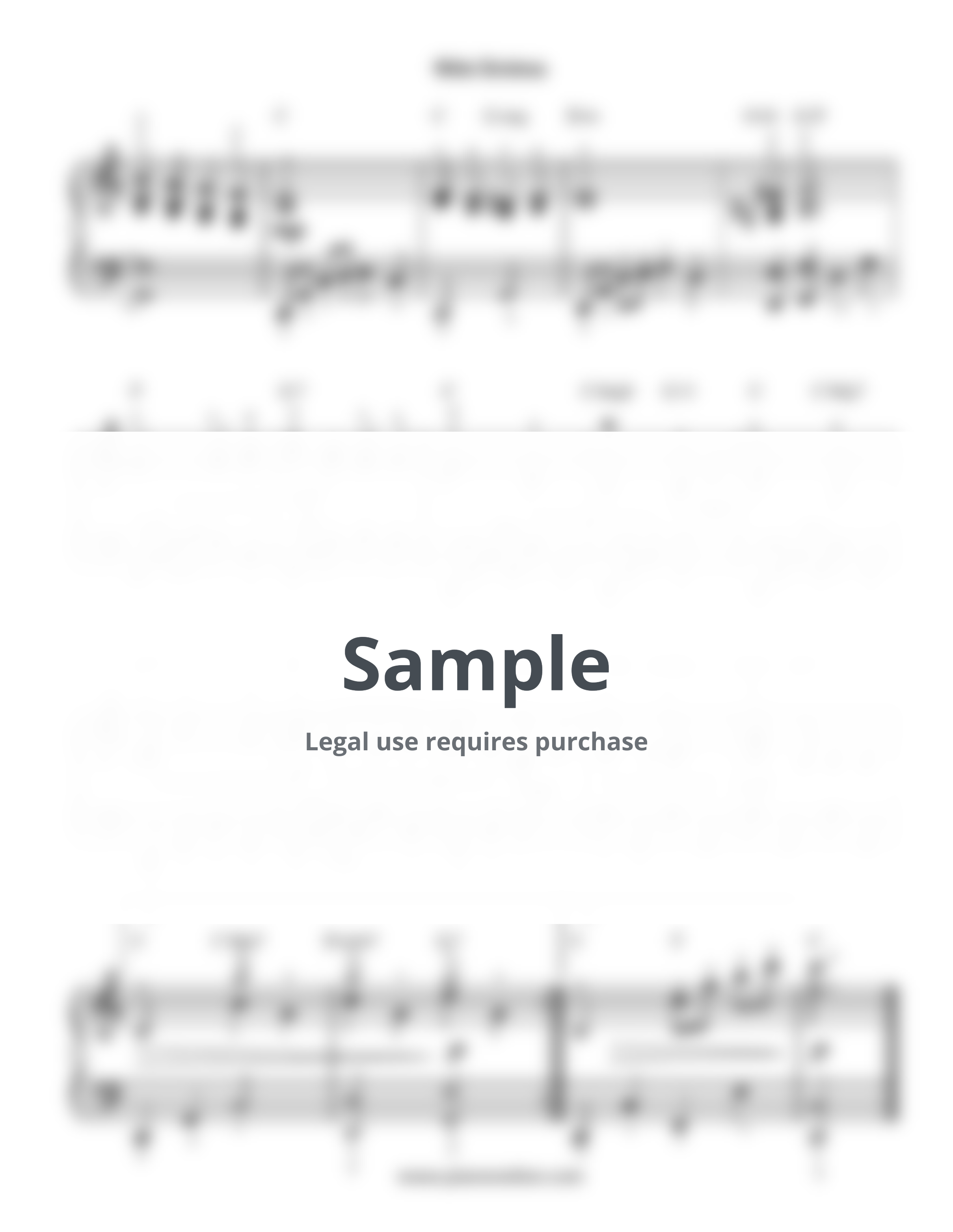 Bing Crosby - White Christmas (Easy Piano) by Piano Notion