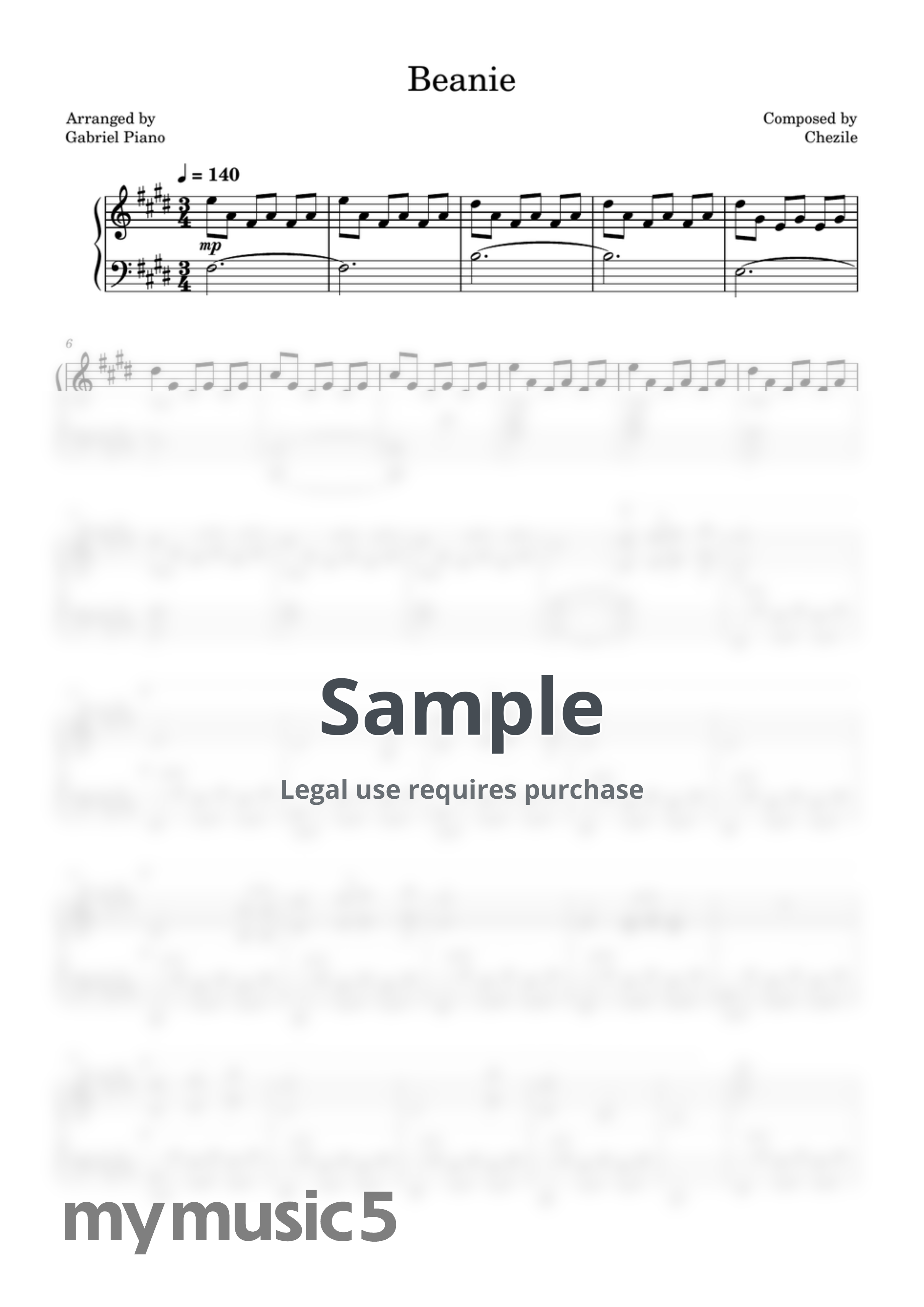 Chezile - Beanie by Gabriel Piano